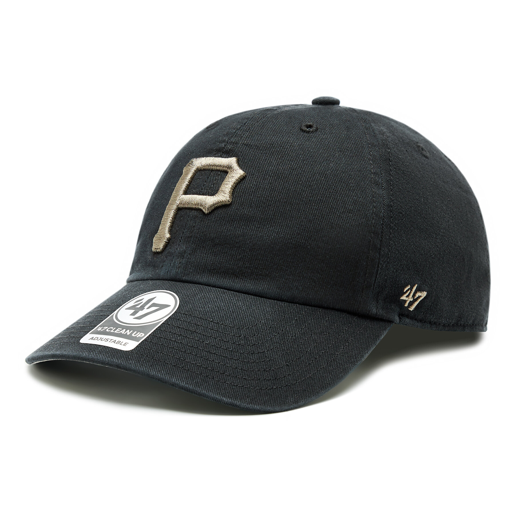 Gorra con visera 47 Brand MLB Pittsburgh Pirates Ballpark Camo 47 CLEAN UP B-BPCAM20GWS-BK Negro