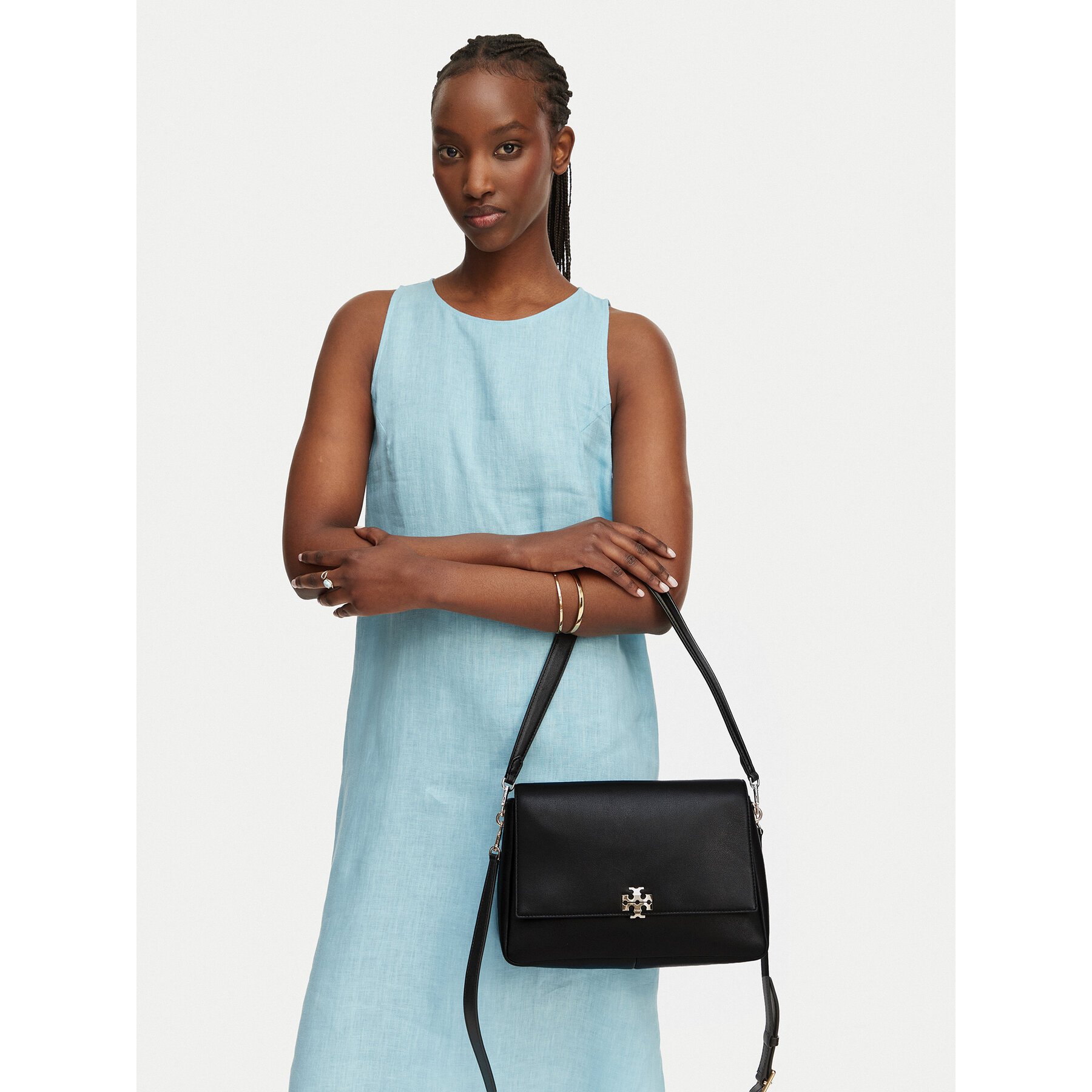 Τσάντα Tory Burch Charlie 180726 Μαύρο