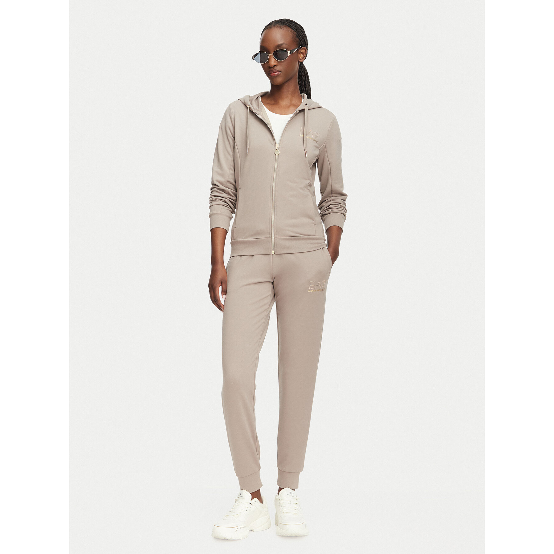 EA7 Emporio Armani Jogginganzug 8NTV51 TJ9RZ U6100 Braun Regular Fit