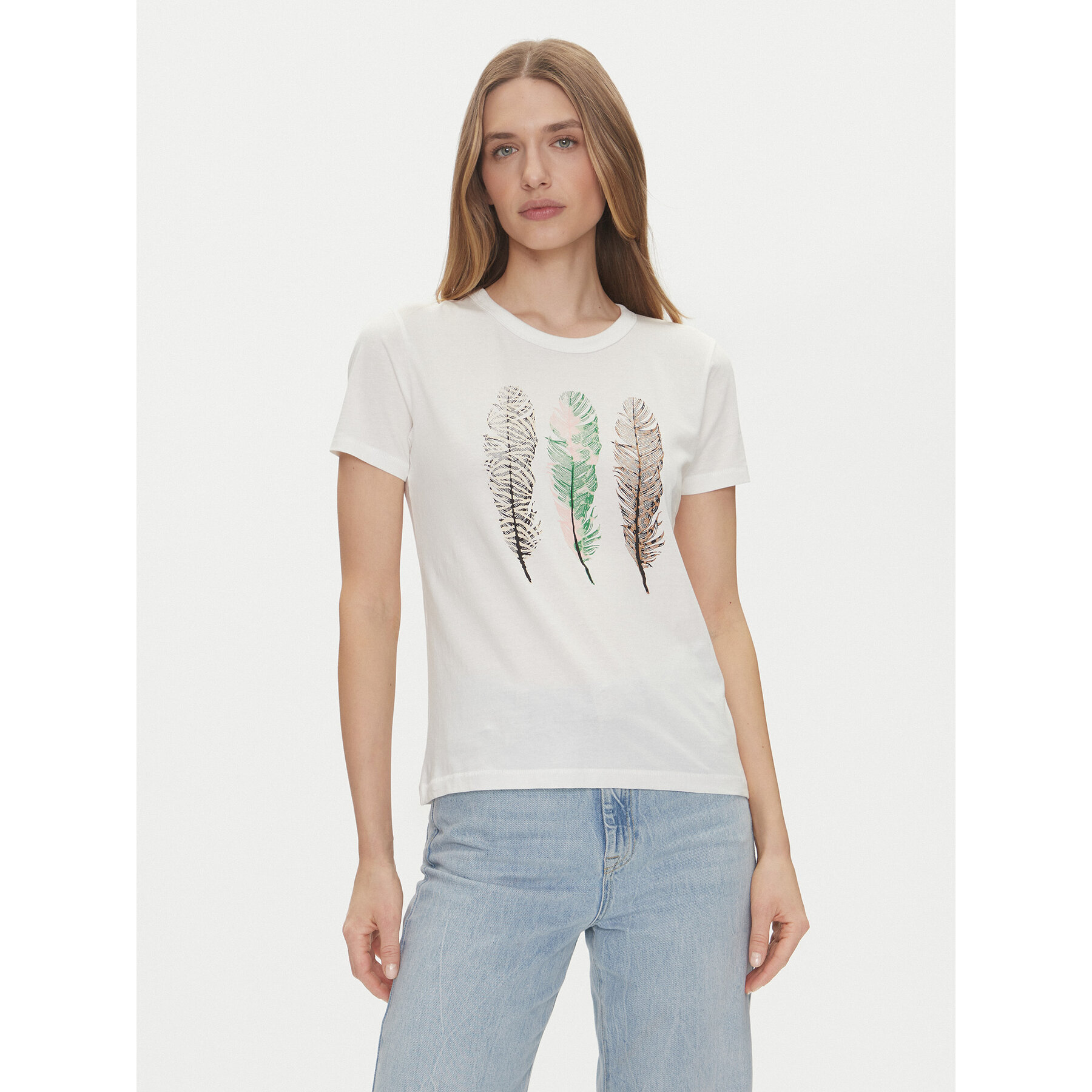 JDY T-shirt Michigan 15311702 Bianco Regular Fit