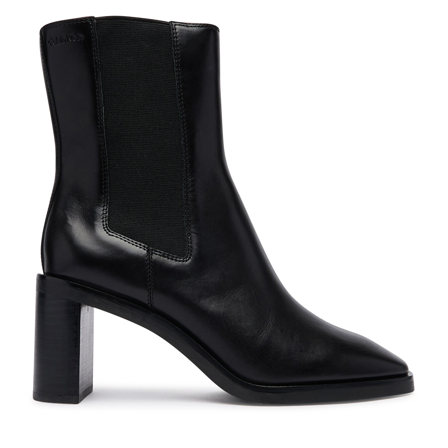 Боти Calvin Klein Block Heel Chelsea Boot Lth HW0HW03177 Черен