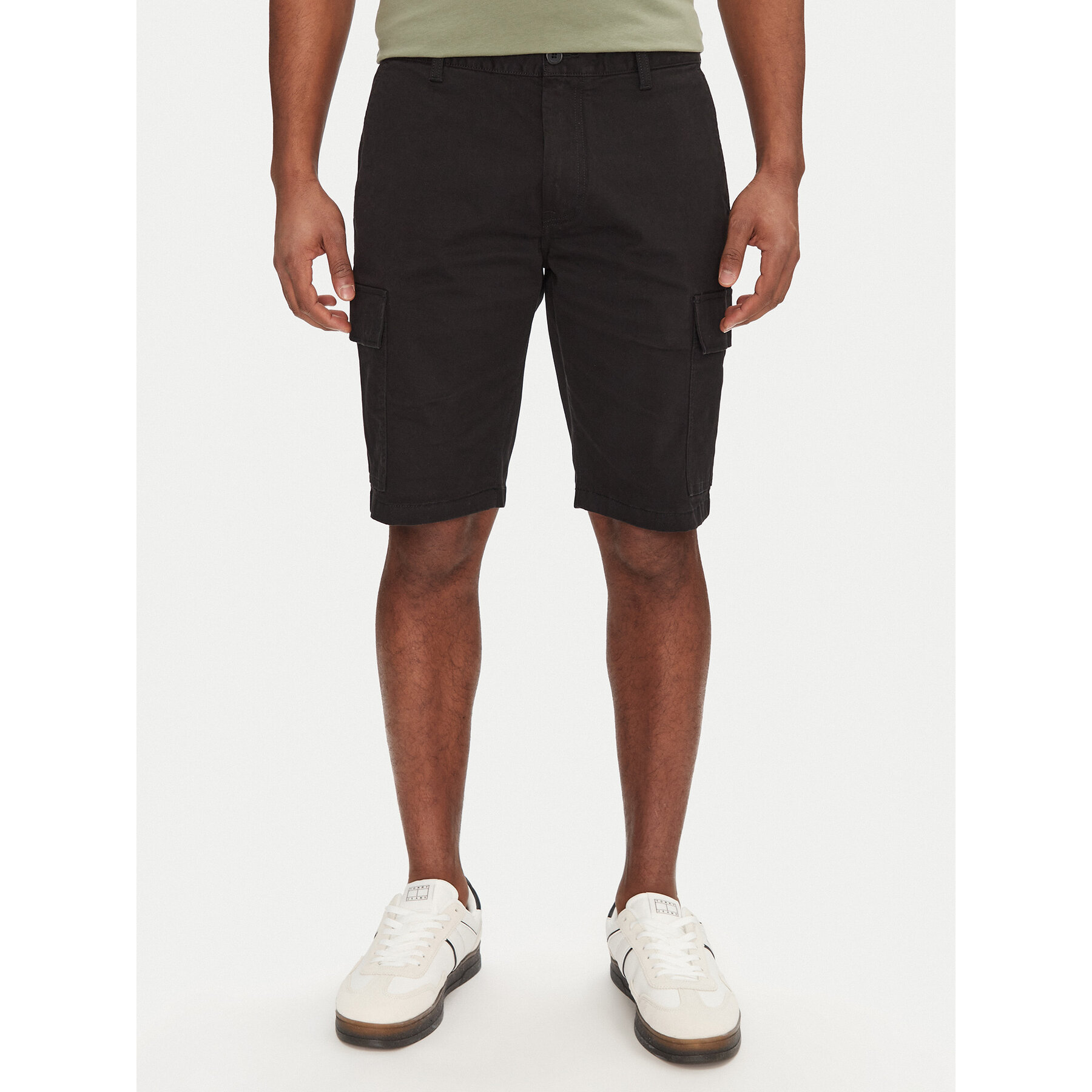 Tommy Jeans Stoffshorts Scanton DM0DM21949 Schwarz Regular Fit