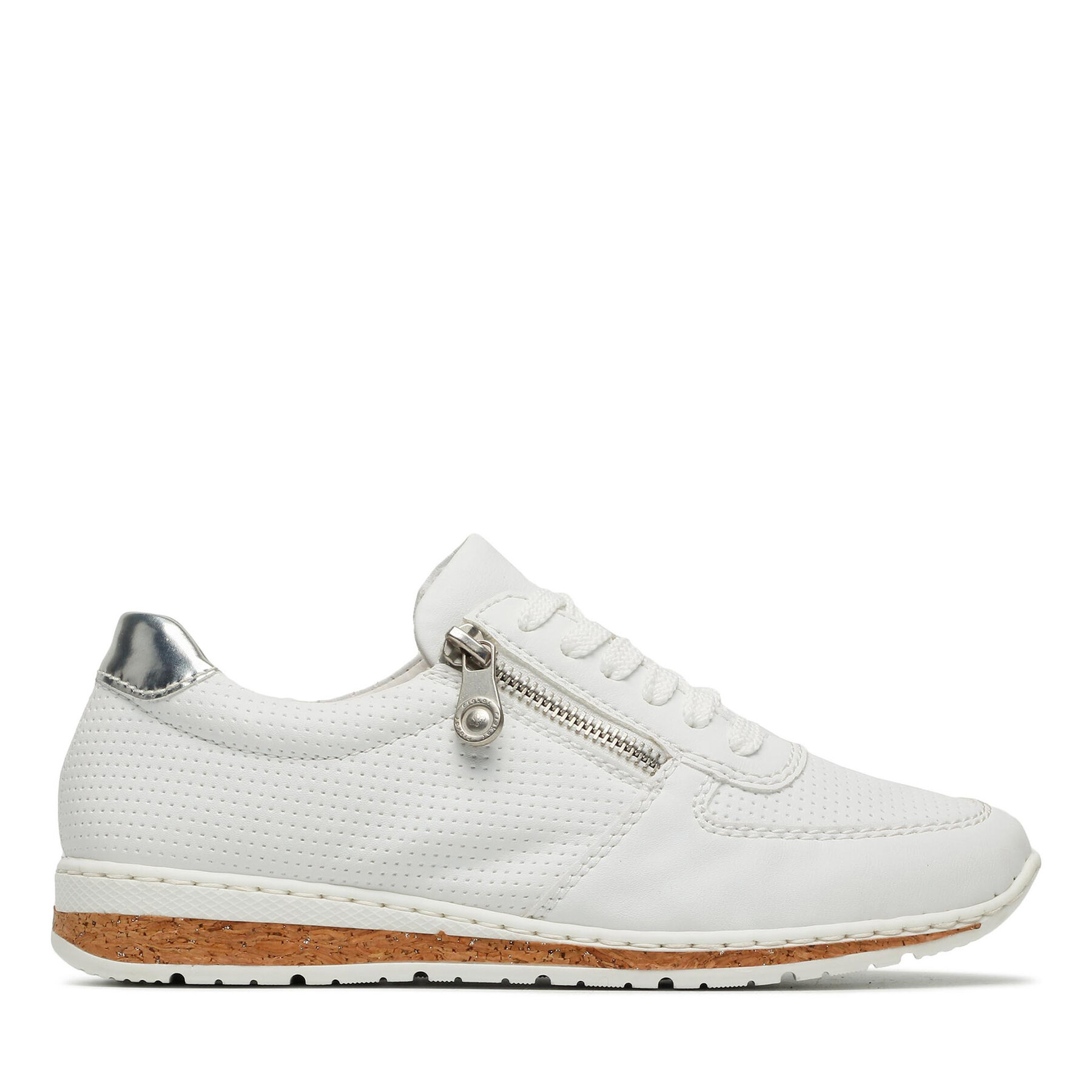 Damskie Sneakersy Rieker, Rozmiar 38 Biały N5127-80