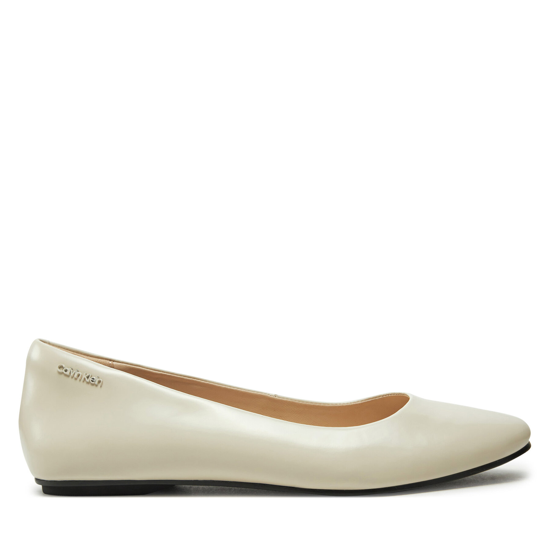 Balerinke Calvin Klein Round Ballerina HW0HW02449 Écru