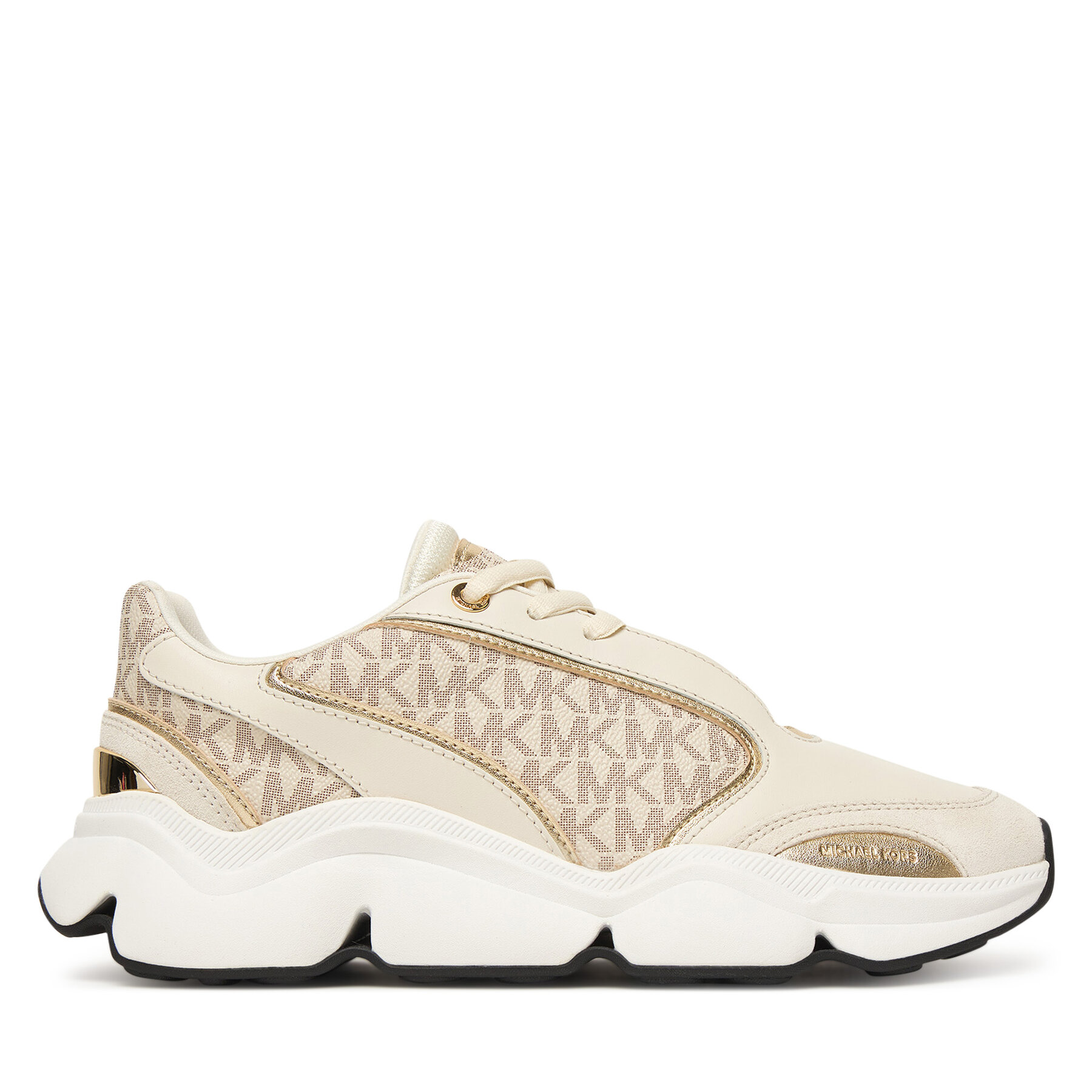 Sneakersy MICHAEL Michael Kors Renny 43F5RNFS1S Béžová