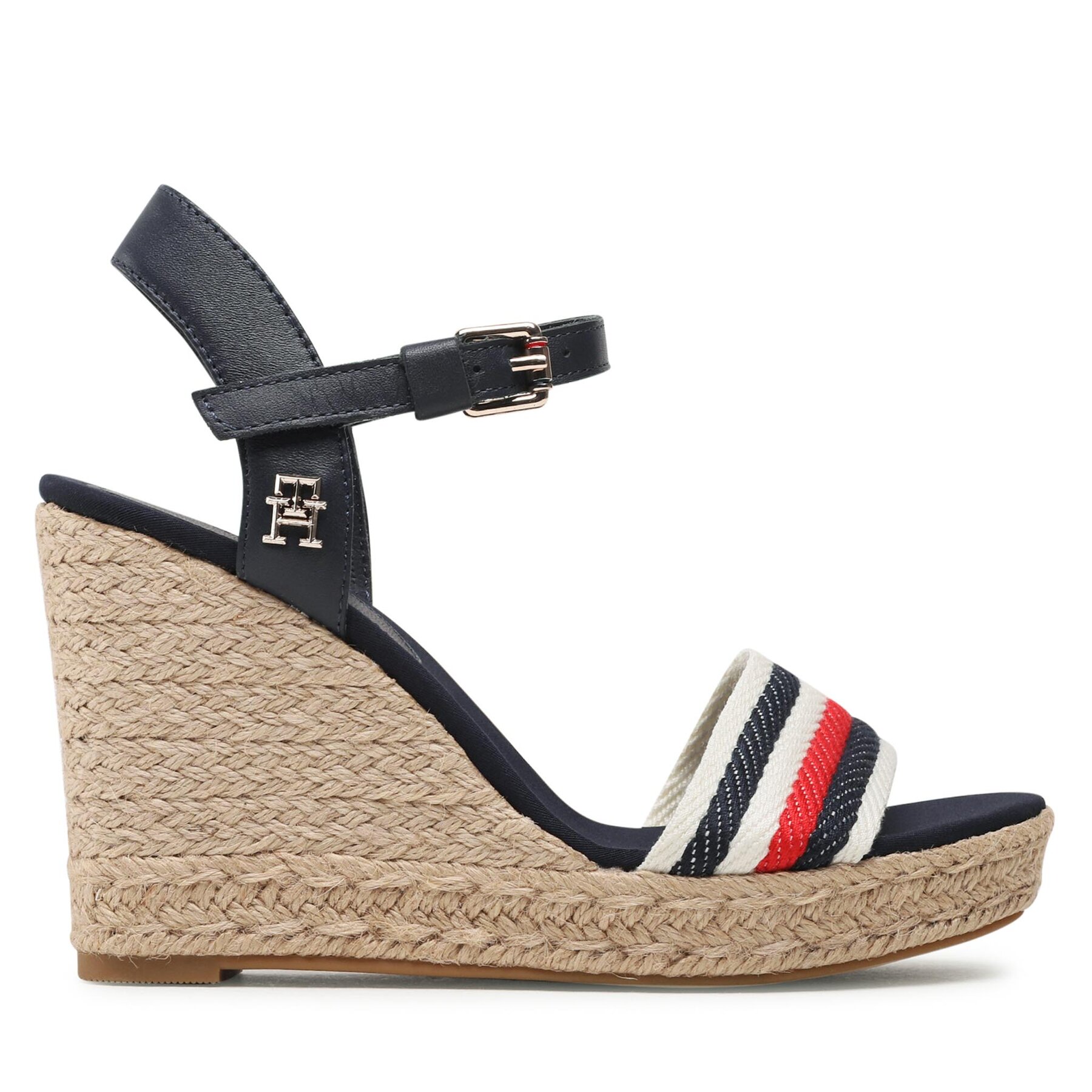 Espadrillos Tommy Hilfiger Corporate Wedge FW0FW07086 Flerfärgad