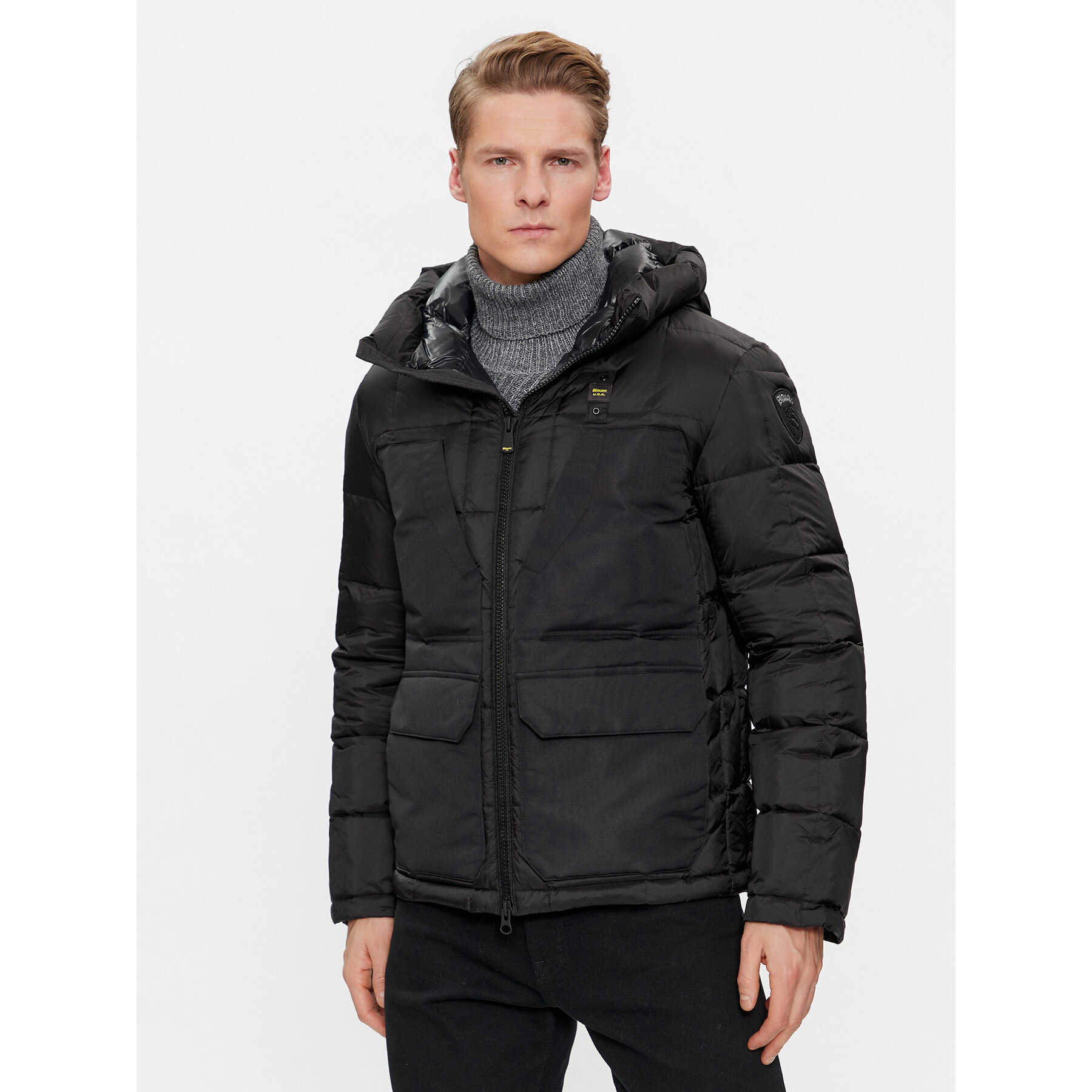 Blauer Winterjacke 23WBLUC03008 Schwarz Regular Fit