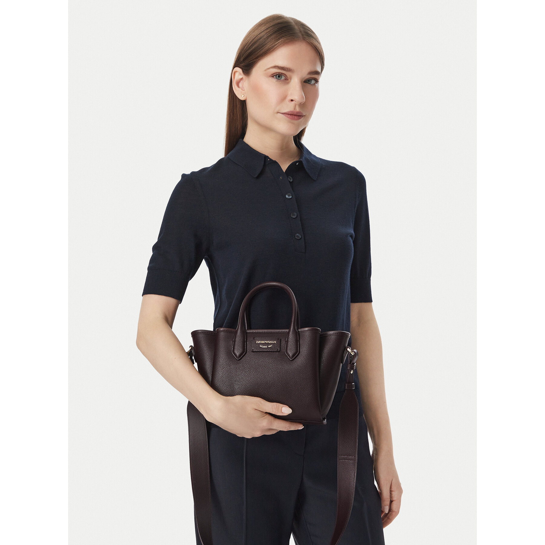 Geantă Emporio Armani EW002328 AF17799 Vișiniu