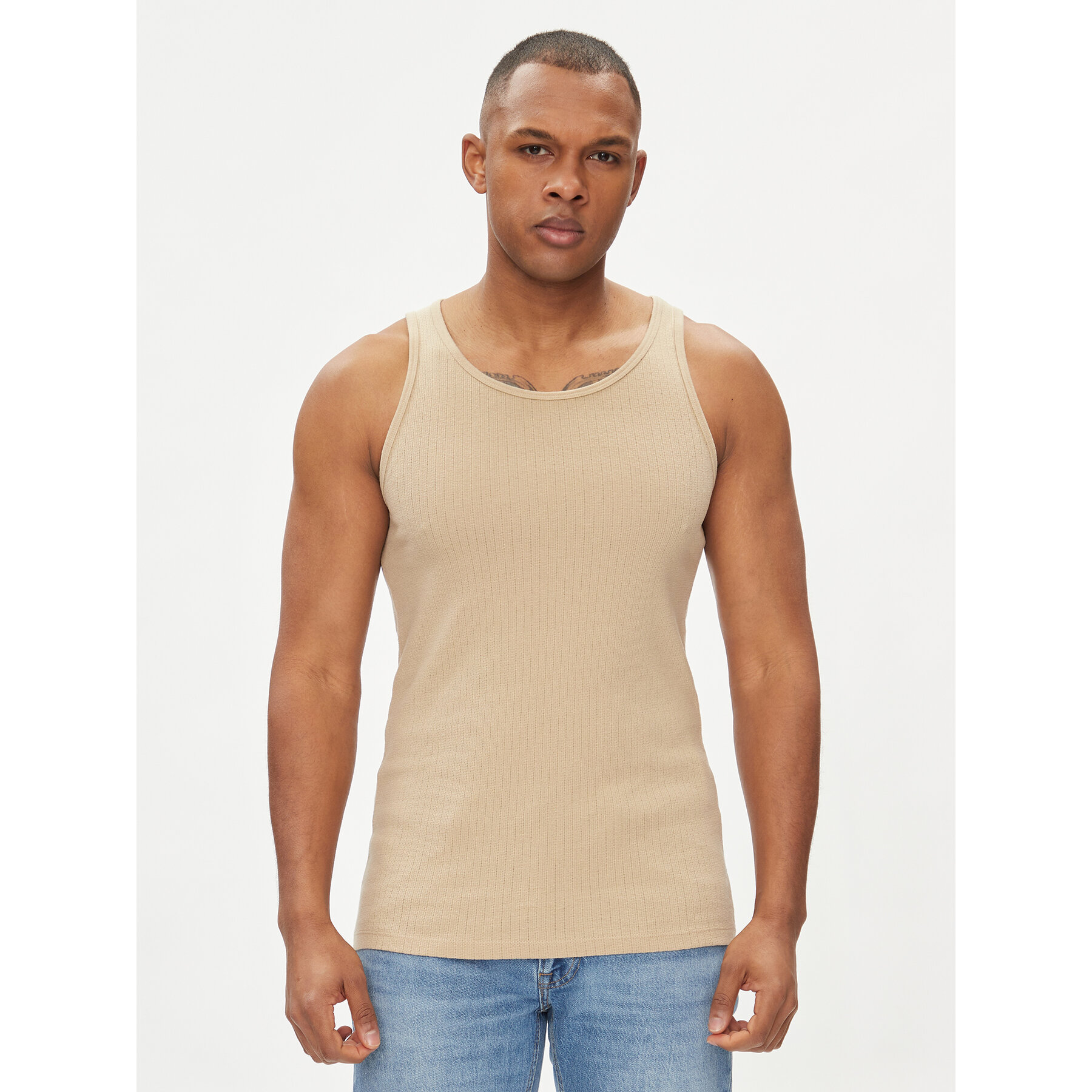 Jack & Jones Jack & Jones Tank top Havana 12251771 Μπεζ Regular Fit