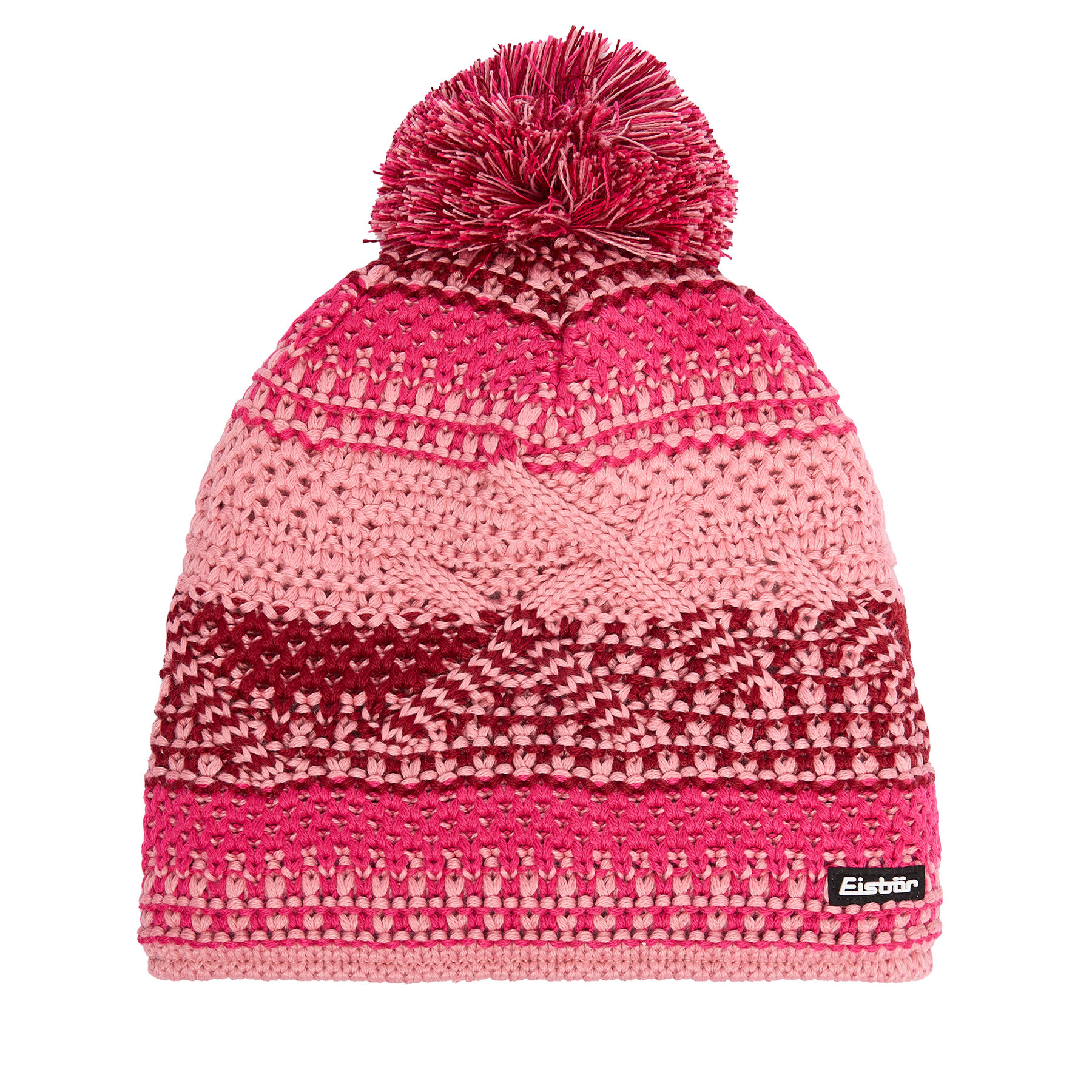 Čepice Eisbär Brock Pompon 30759 450 Červená