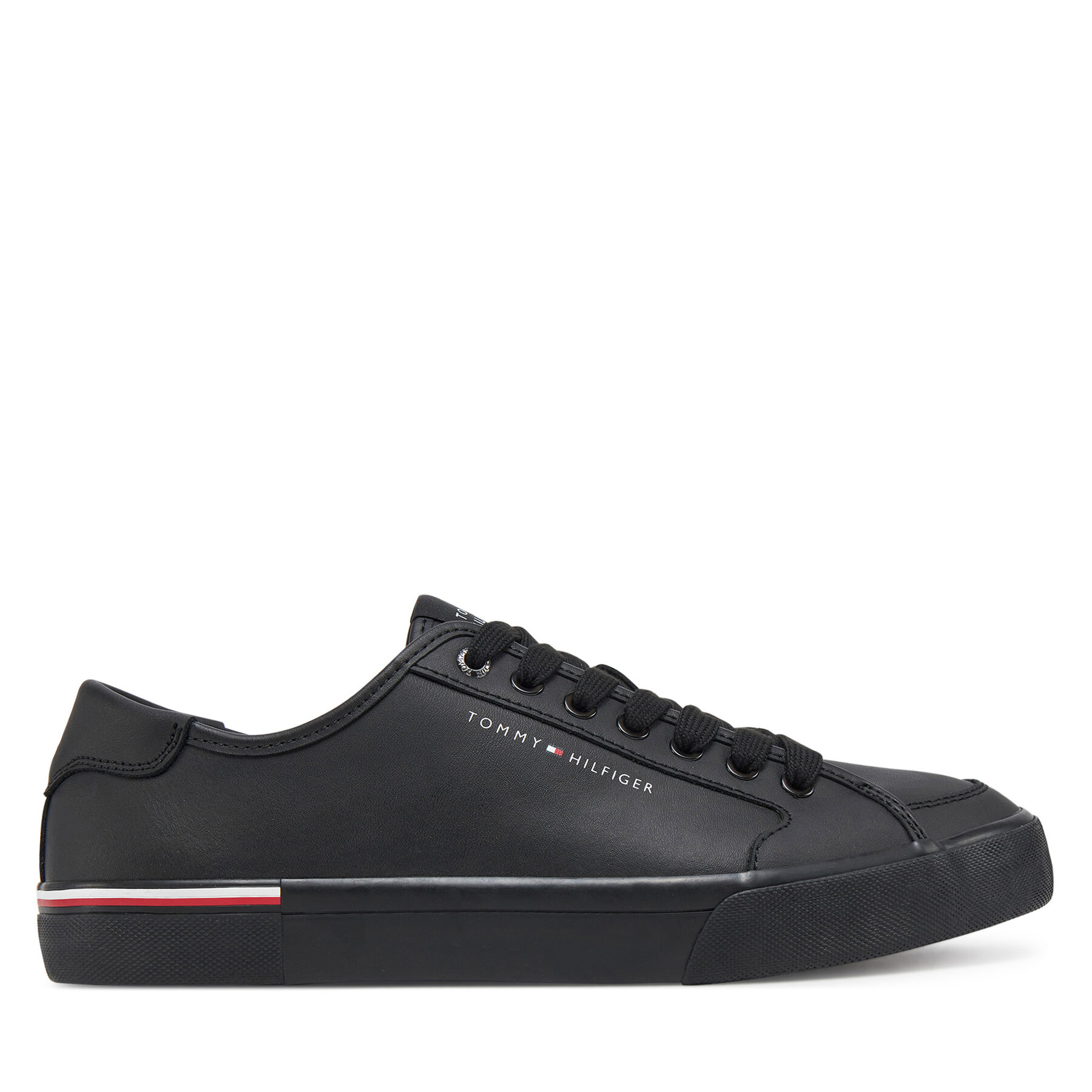 Sneakers Tommy Hilfiger Core Corporate Vulc Leather FM0FM05399 Negru