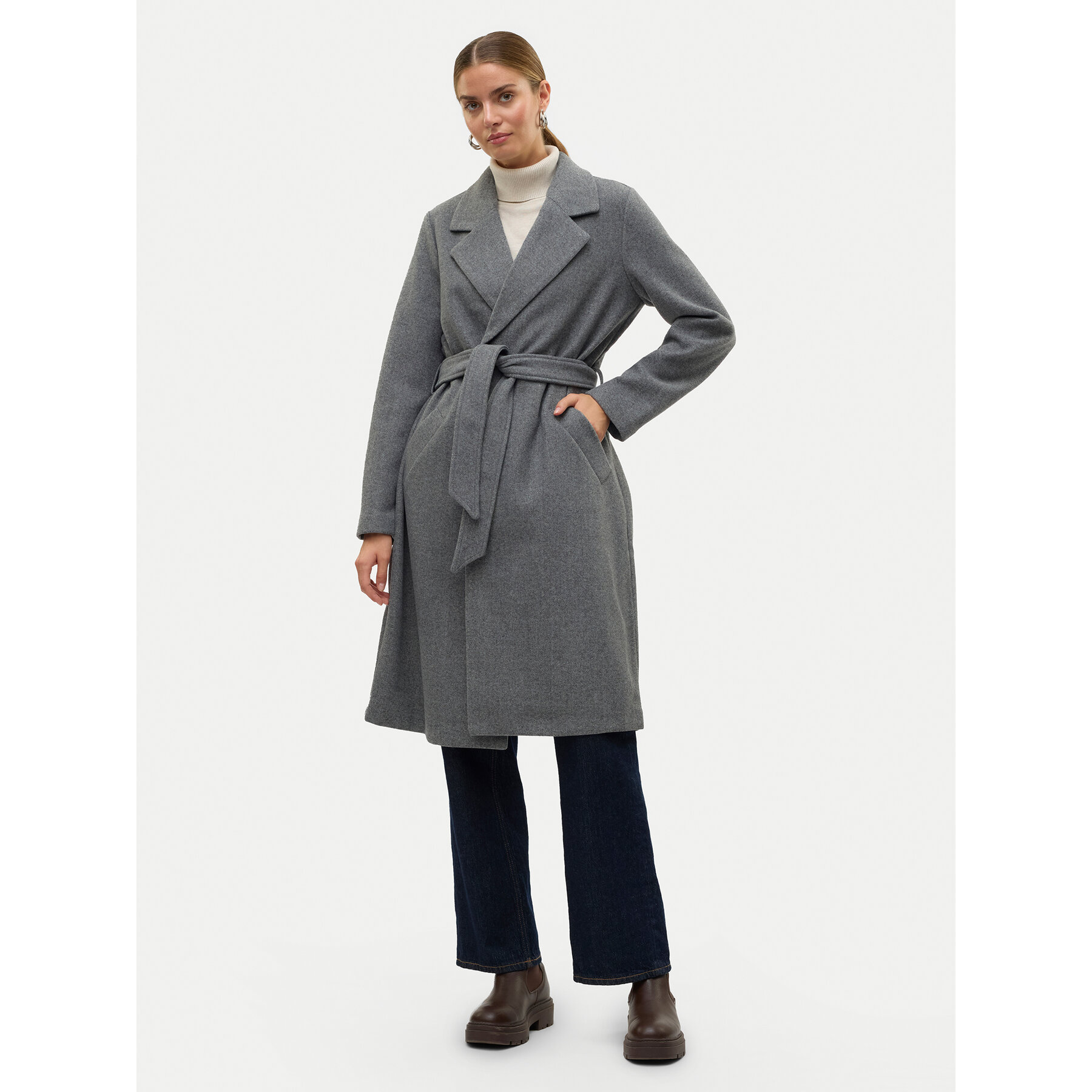Vero Moda Übergangsmantel Fortuneaya 10278330 Grau Regular Fit