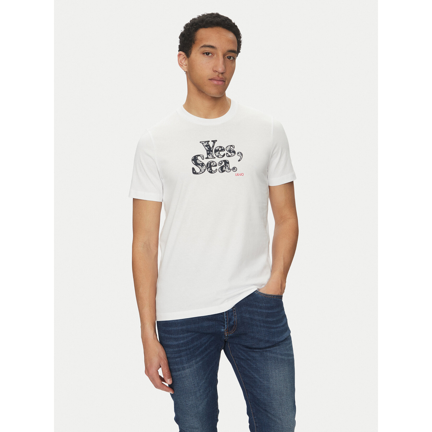 Liu Jo T-shirt QA5190 J4924 Bijela Regular Fit