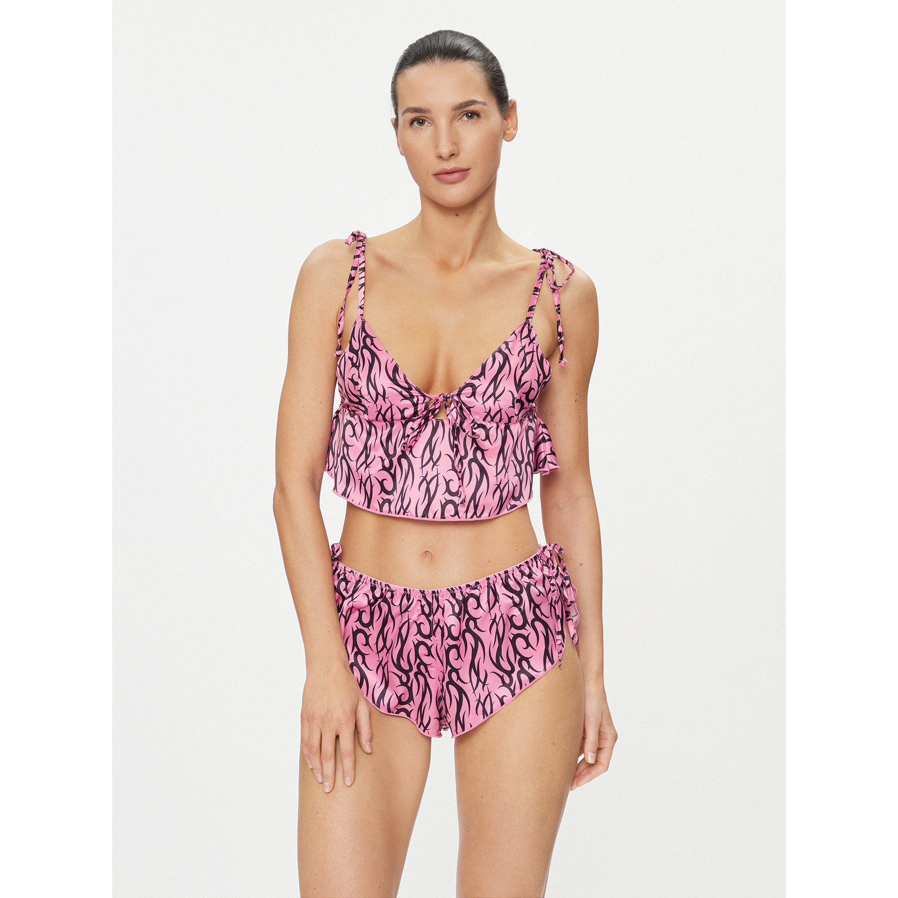 Bluebella Πιτζάμα Bluebella X Ashley Williams Tattoo 42195 Ροζ Regular Fit