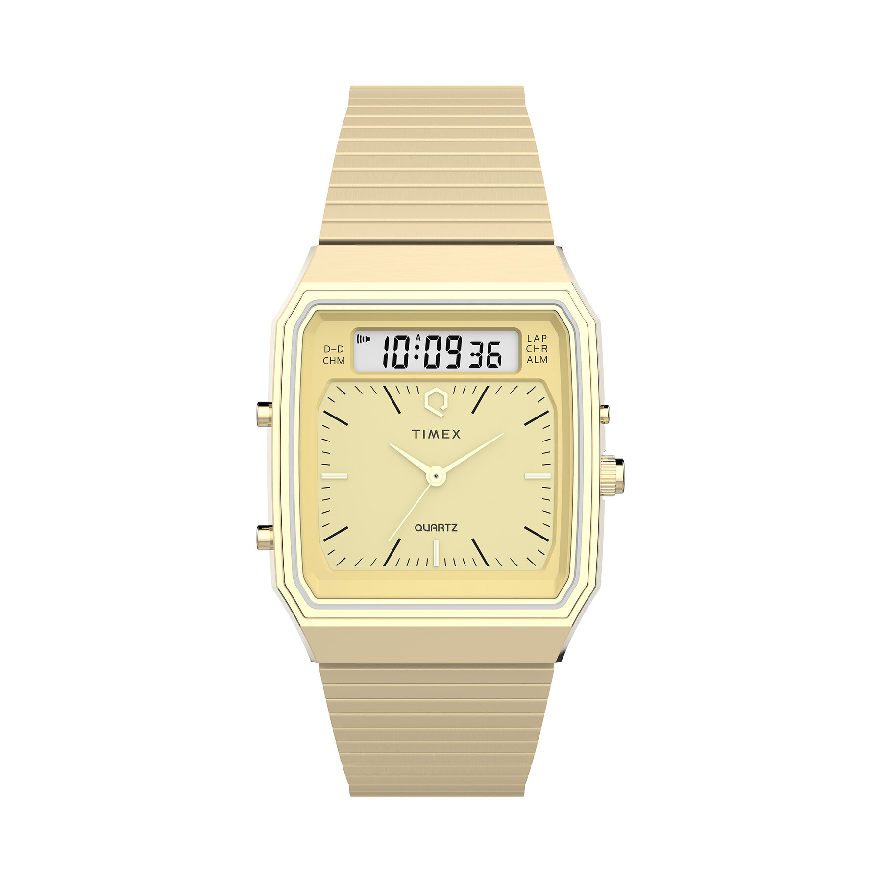 Ceas Timex Q Timex® 1982 Chronograph TW2Y06000 Auriu