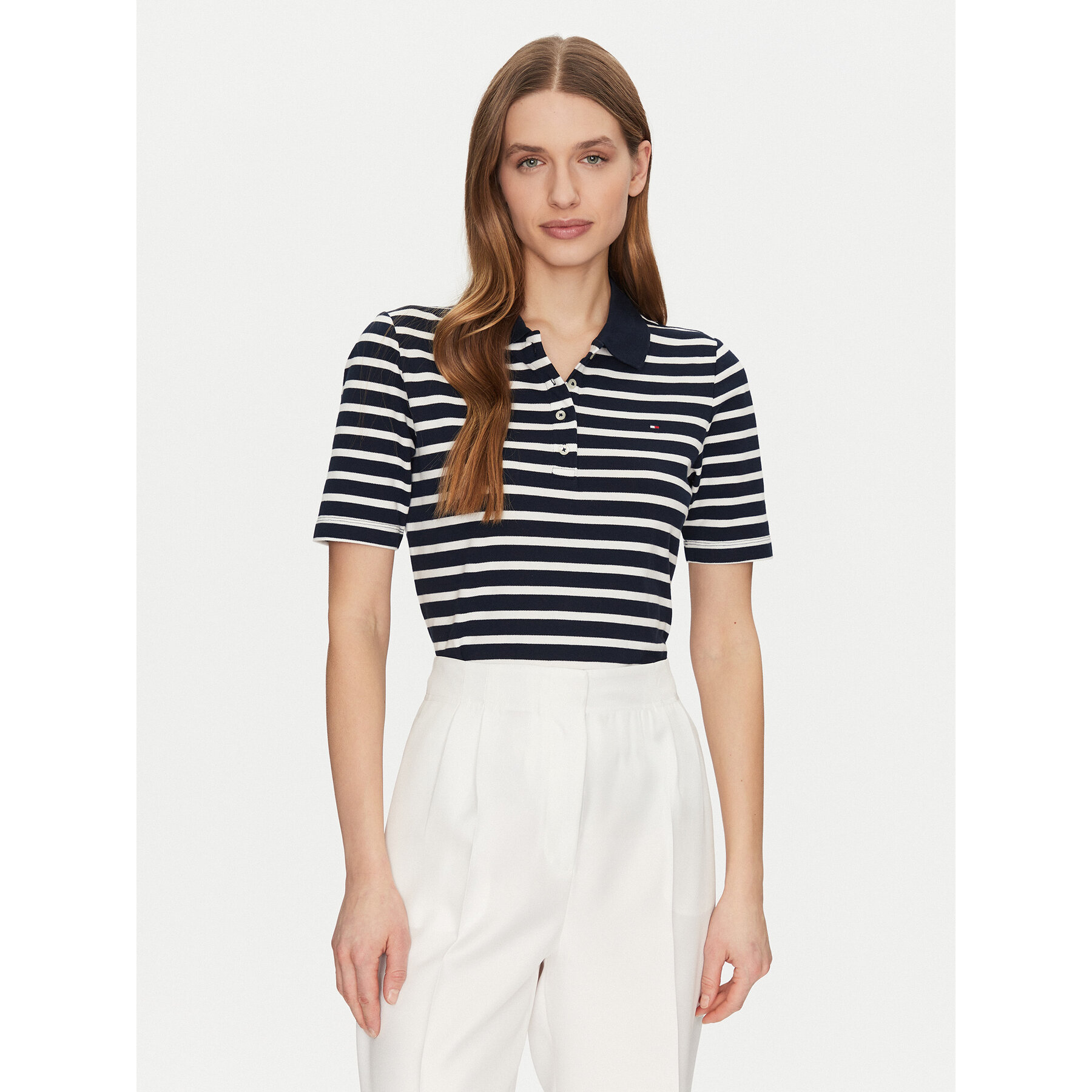 Tommy Hilfiger Pólóing 1985 WW0WW43224 Sötétkék Regular Fit