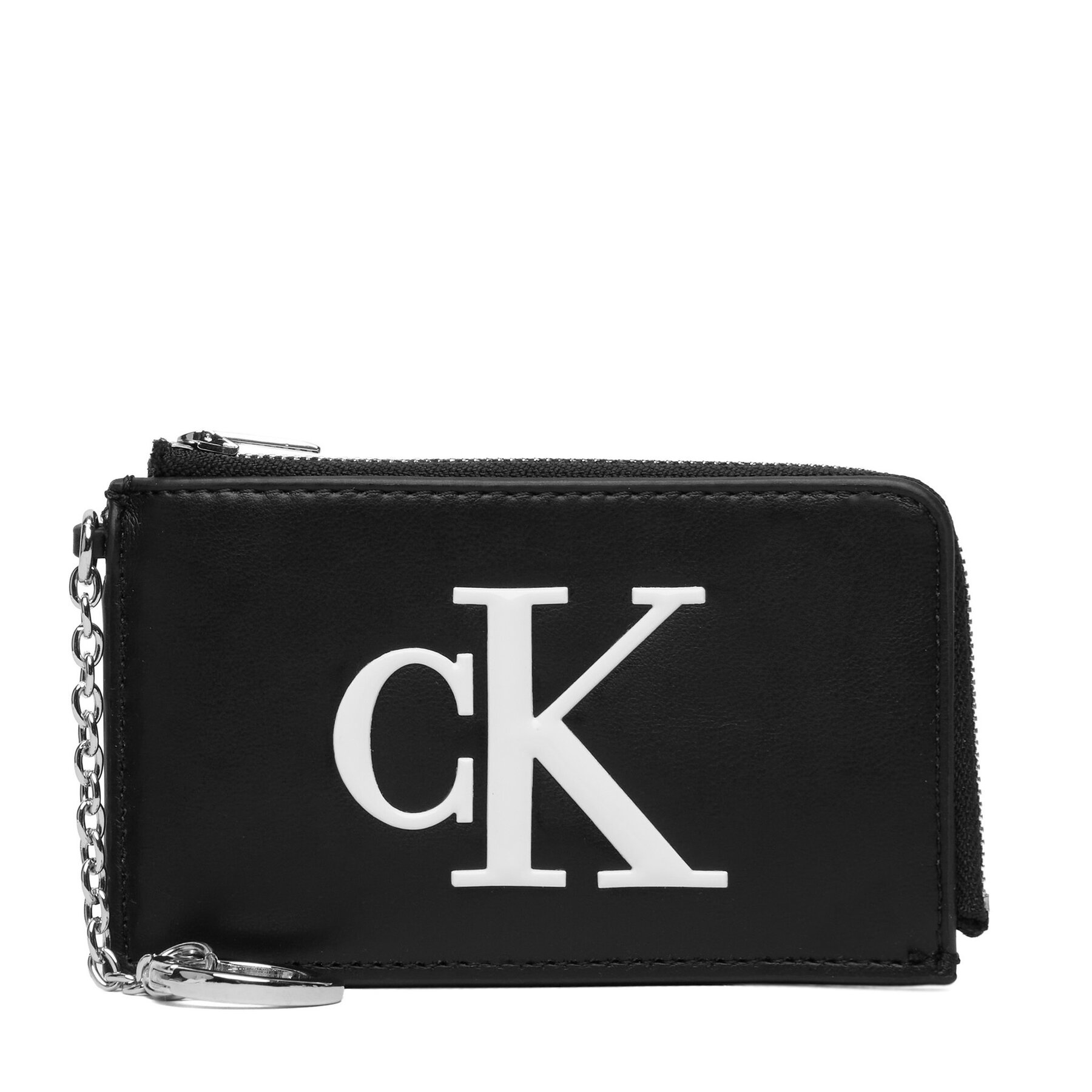 Калъф за ключове Calvin Klein Bold Ck L Zip Cardcase LV04F1280G Черен
