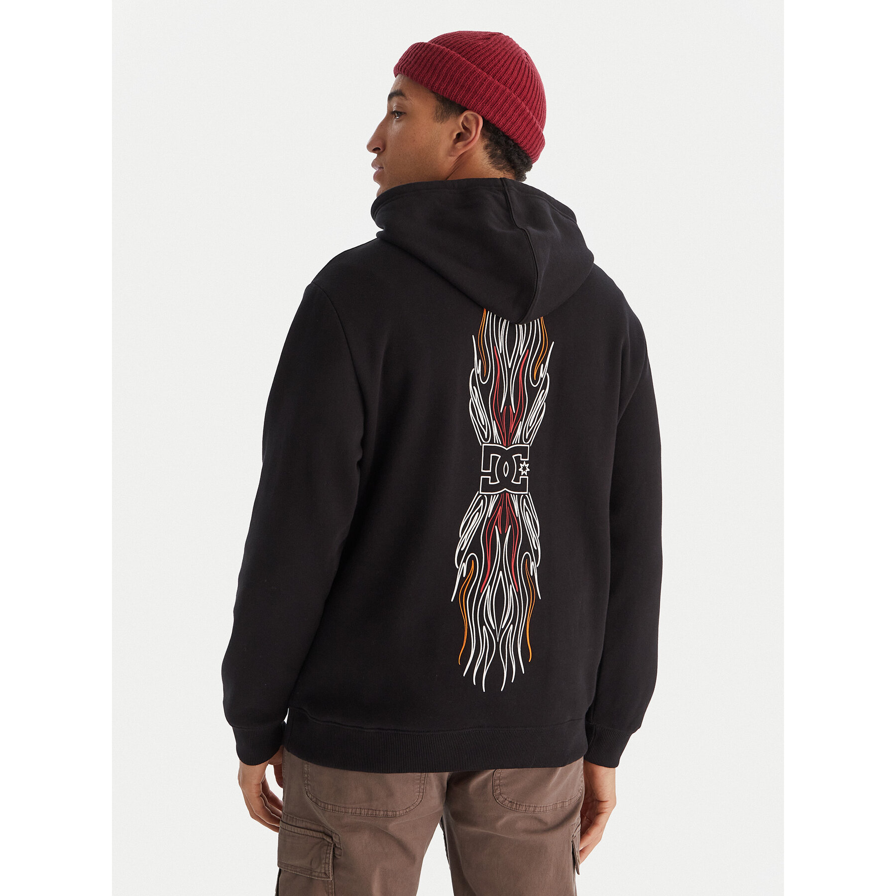 DC Shoes Felpa Burnt Out EDYSF03253 Nero Regular Fit