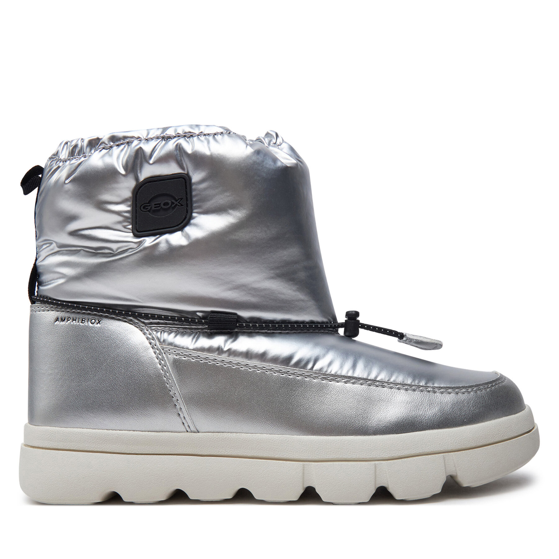 Snehule Geox J WILLABOOM GIRL B A J46HWE 0LVNF C0474 S Strieborná