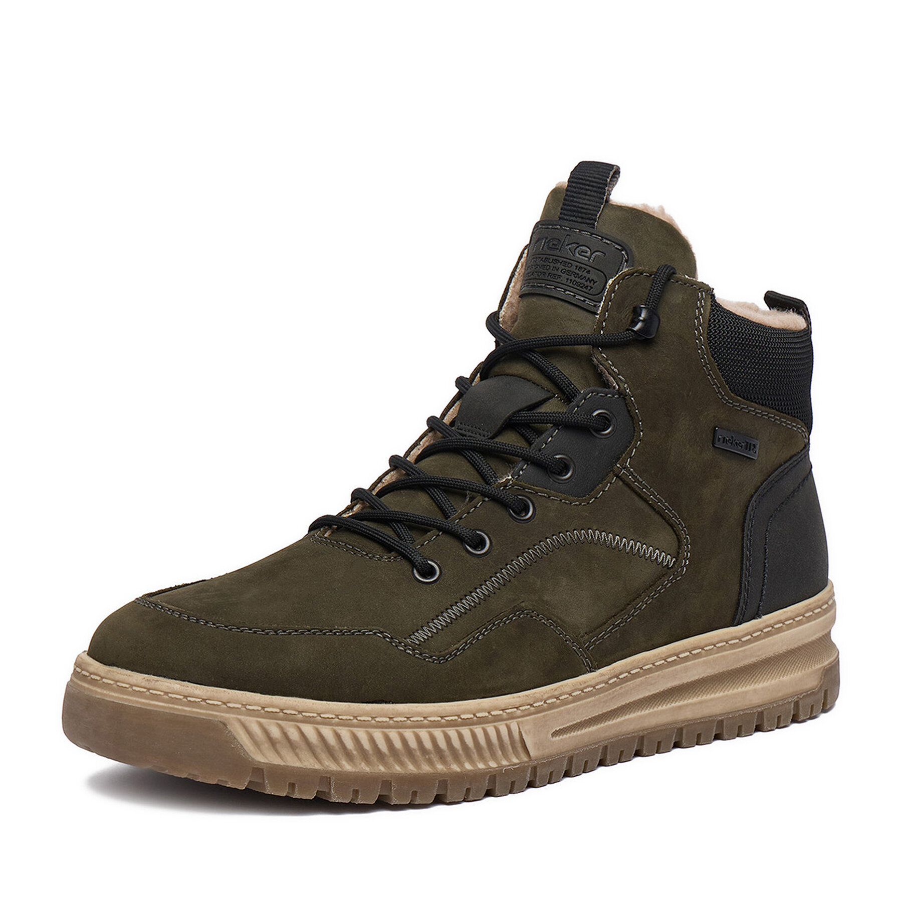 Gležnjarji Rieker CEO-38554-55 Temno zelena