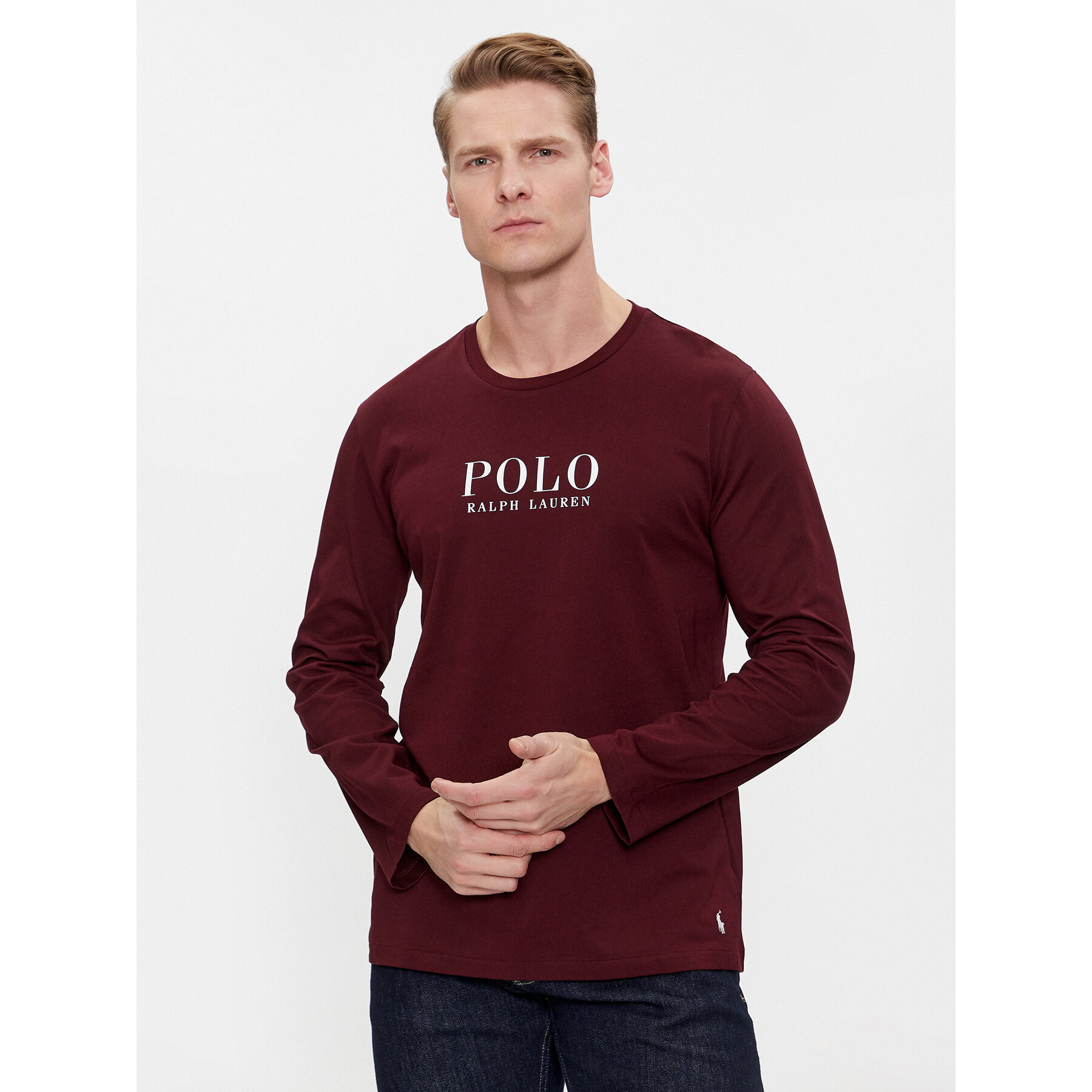 Polo Ralph Lauren Polo Ralph Lauren Μπλούζα πιτζάμας 714899614009 Κόκκινο Regular Fit