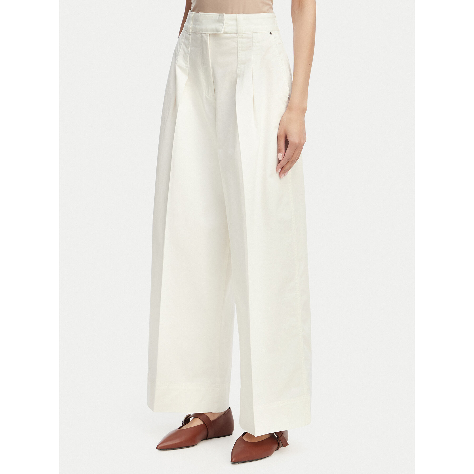 BOSS Stoffhose C Tanjura5 50558693 Creme Regular Fit