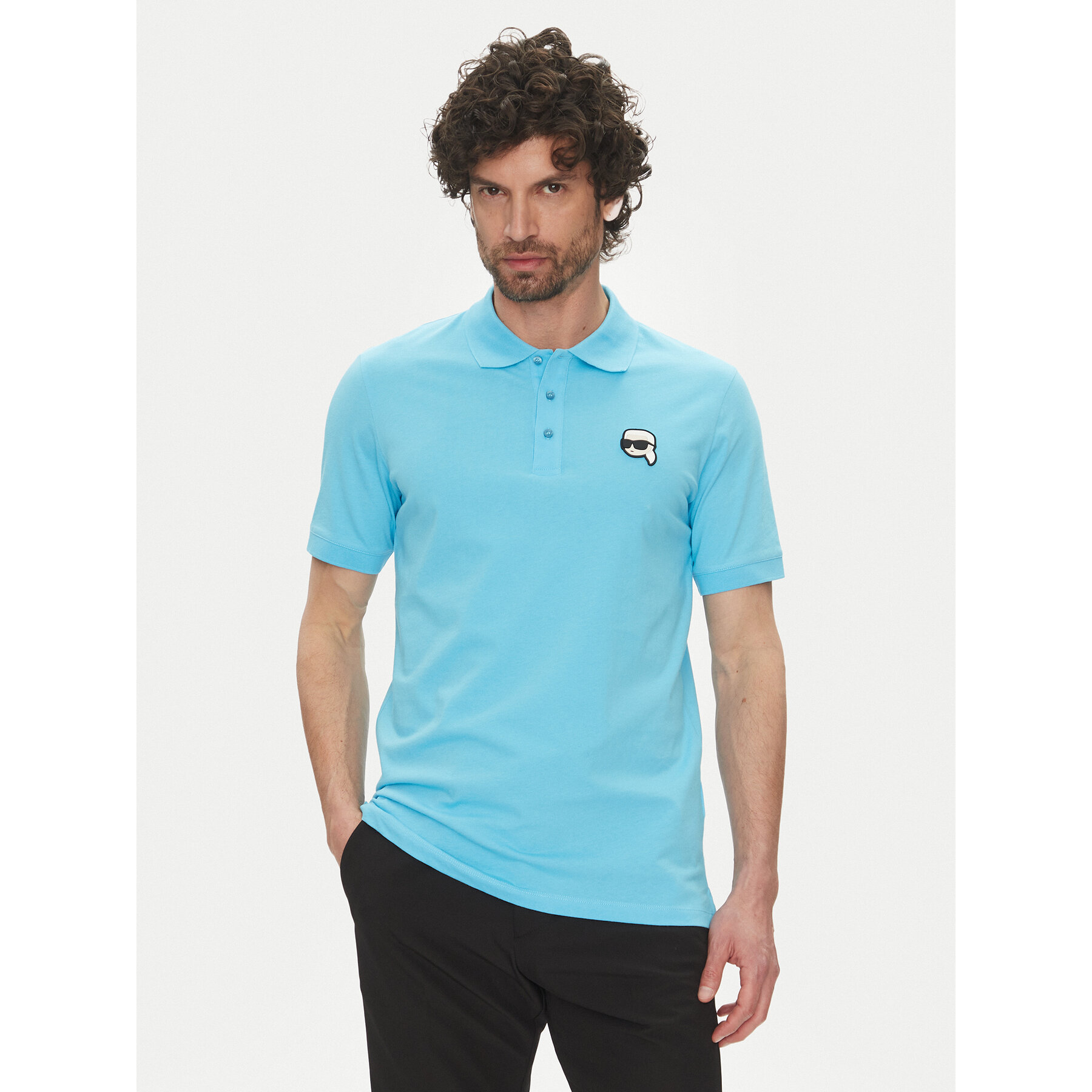 KARL LAGERFELD Polo 745710 552224 Μπλε Regular Fit
