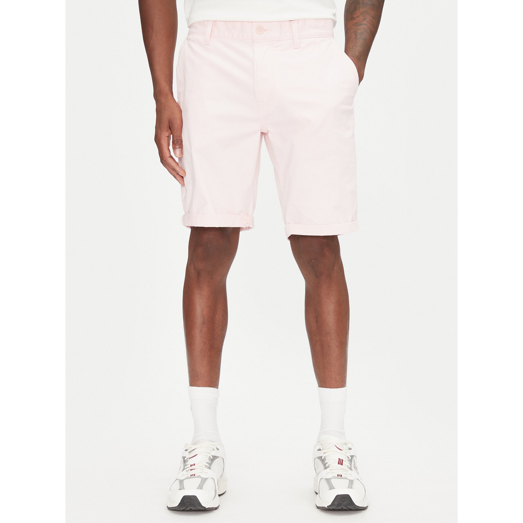 Tommy Jeans Stoffshorts Scanton DM0DM21950 Rosa Slim Fit