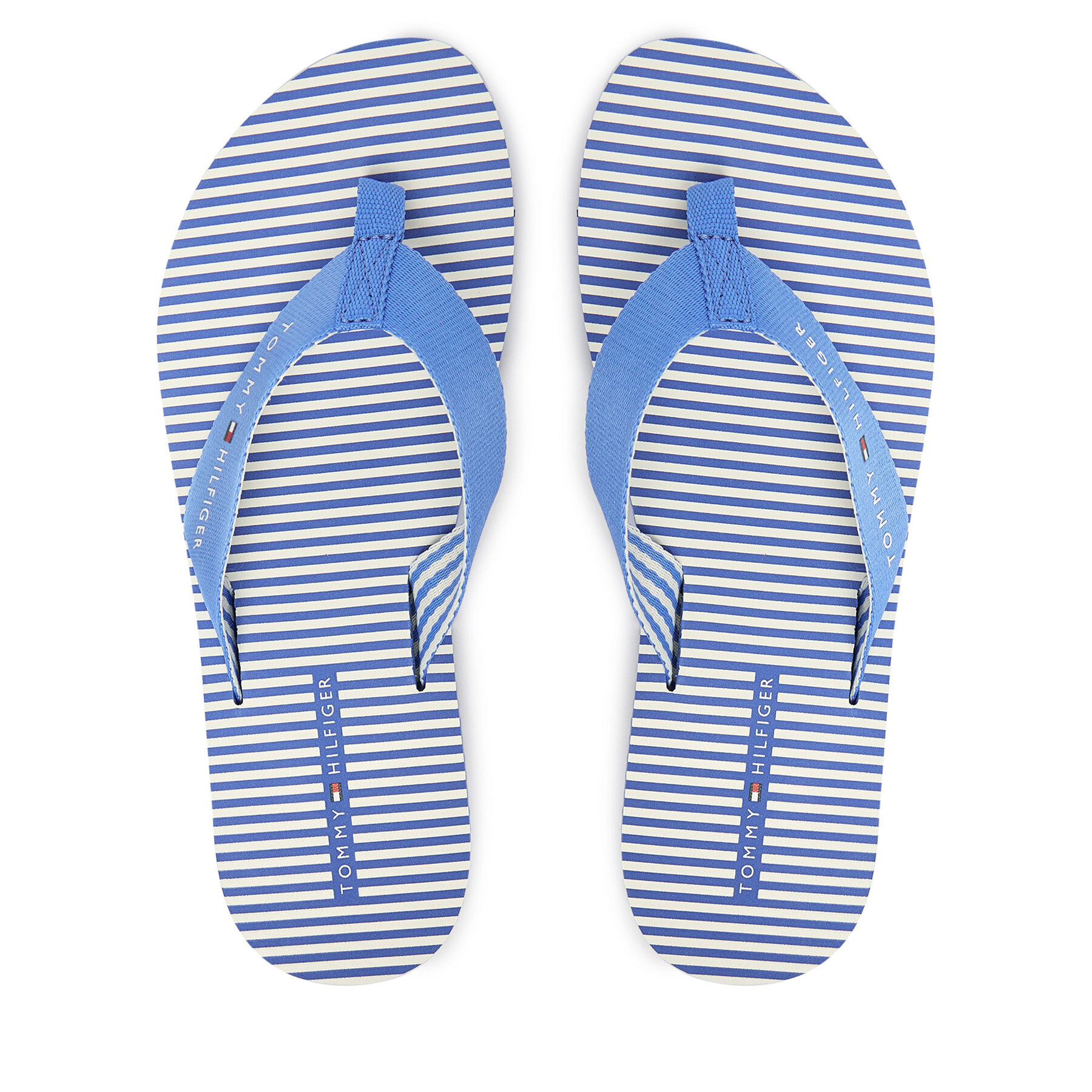 Japonke Tommy Hilfiger Th Ithaca Stripe Summer Sandal FW0FW09192 Modra