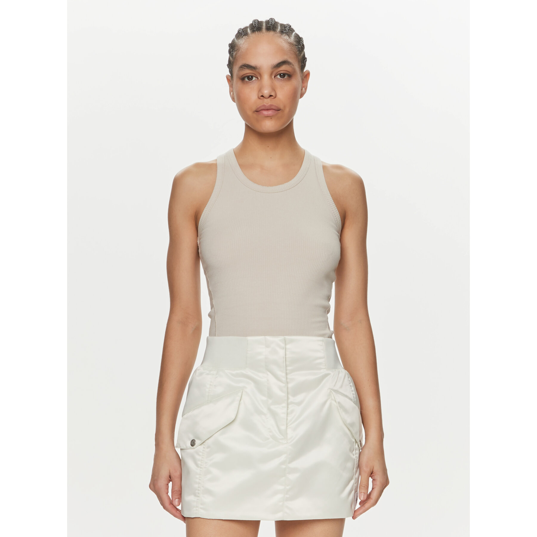 Calvin Klein Top K20K206554 Beige Slim Fit