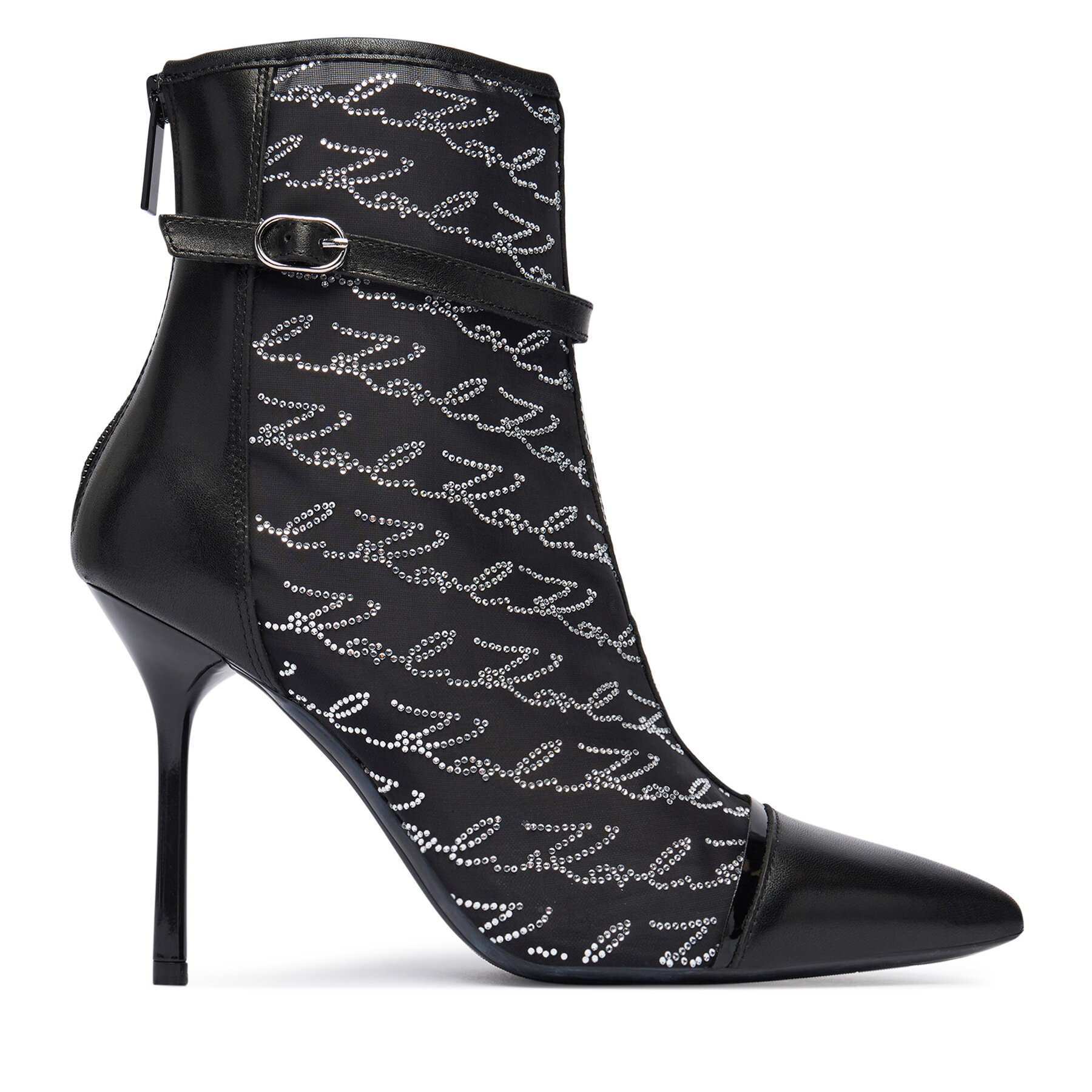 Členková obuv KARL LAGERFELD Sarabande KL30976 Čierna