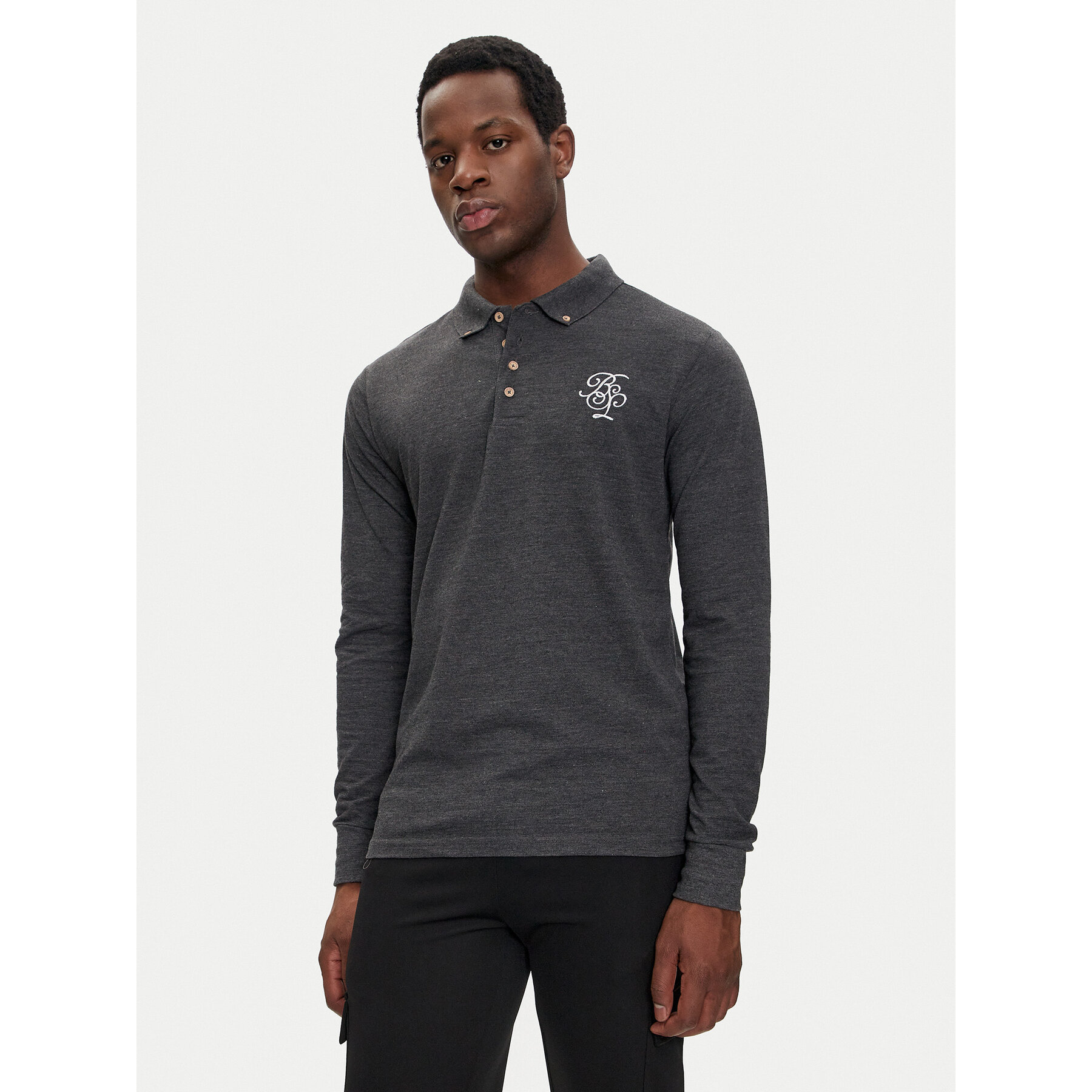 Brave Soul Polo MLT-412KLAY Γκρι Regular Fit