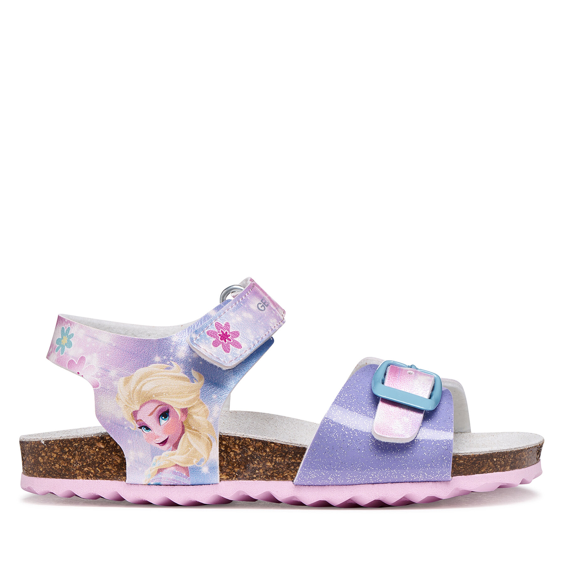 Sandále Geox J Adriel Girl J558MG 0NFKC C8545 D Fialová