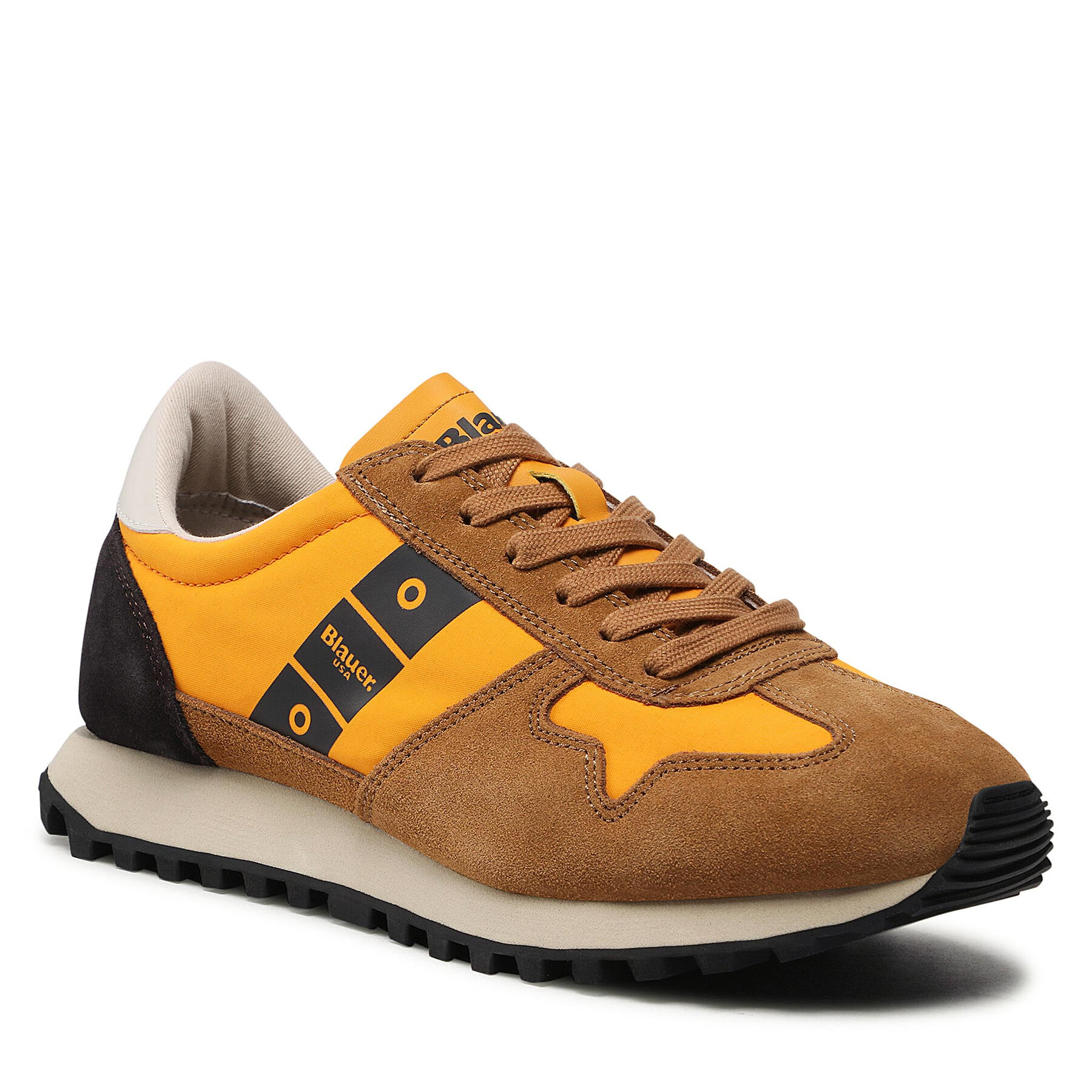 Sneakers Blauer F2DAWSON02/NYS Ochre/Brown Blauer imagine super redus 2022