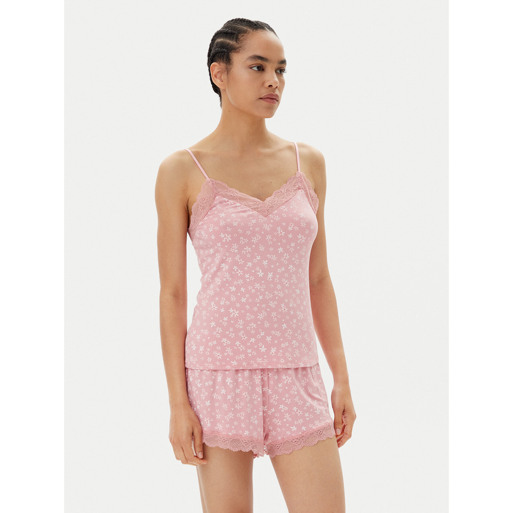 Hunkemöller Hunkemöller Πιτζάμα 302095 Ροζ Regular Fit