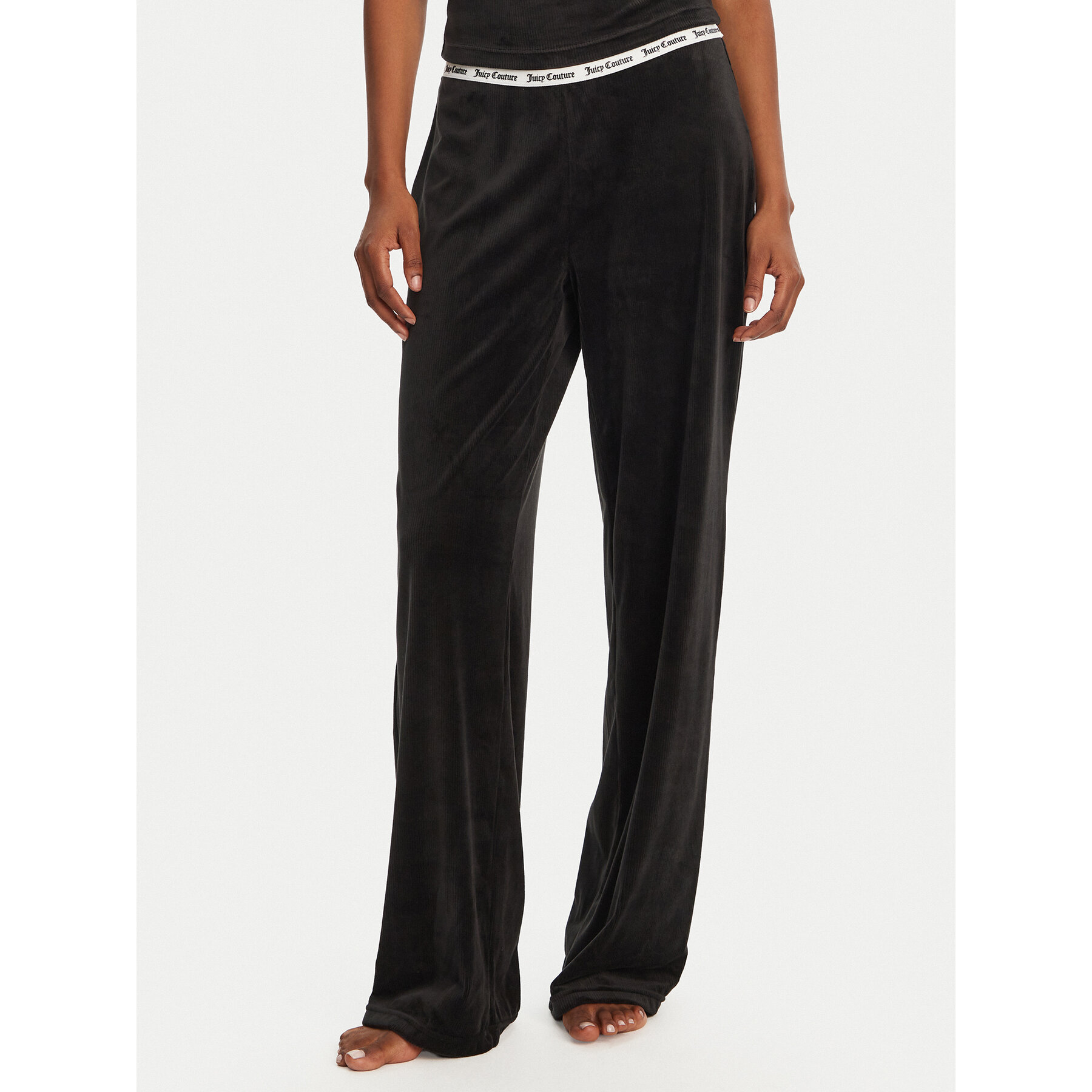 Juicy Couture Pizsama nadrág Vicky JCLAS125504 Fekete Flare Fit