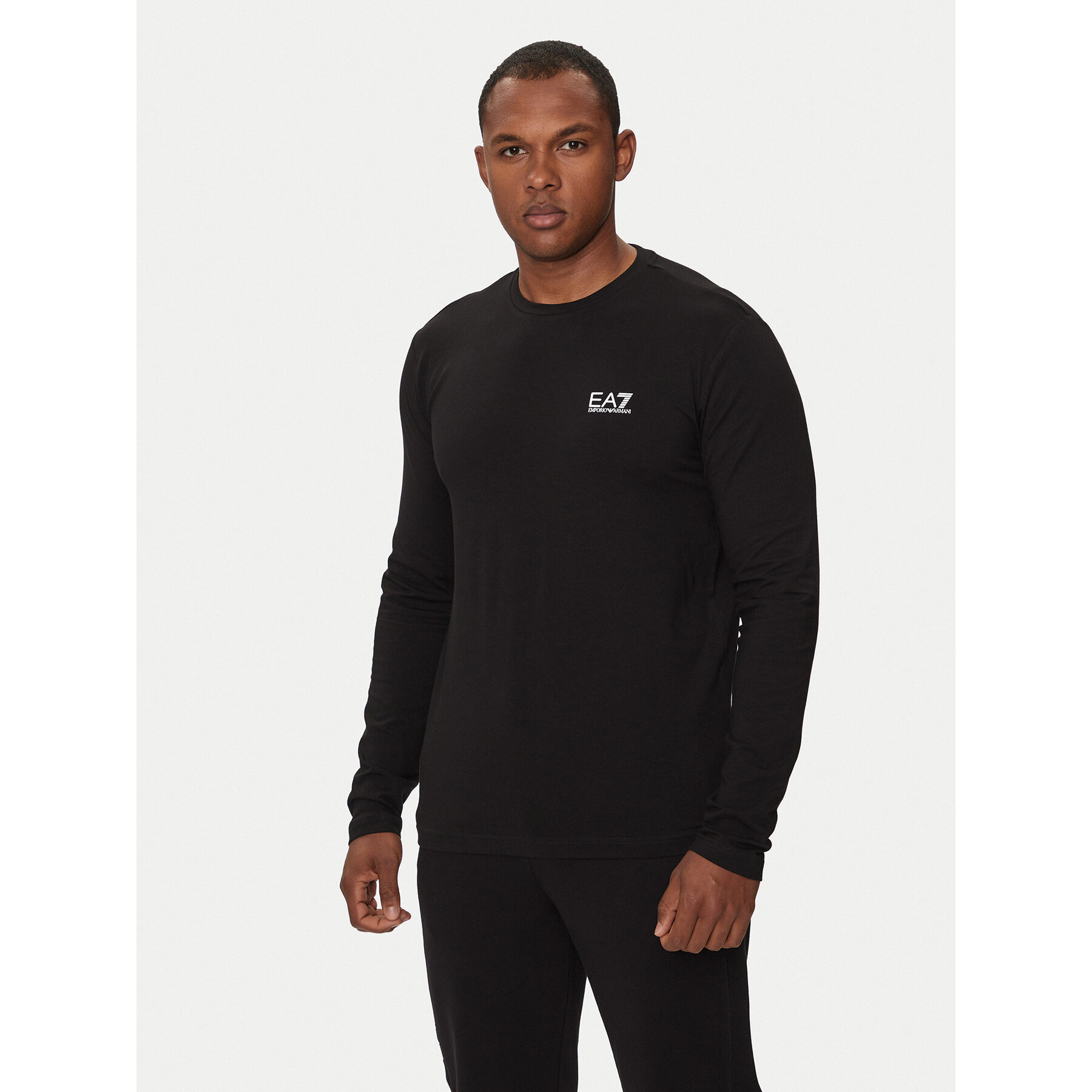 EA7 Emporio Armani Longsleeve 8NPT28 PJVQZ 1200 Schwarz Regular Fit