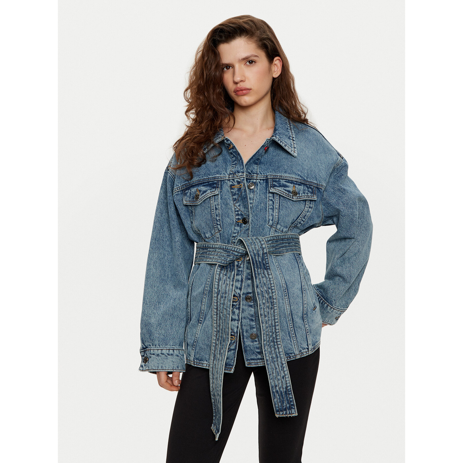 HUGO Jeansjacke Icon 50530298 Blau Relaxed Fit