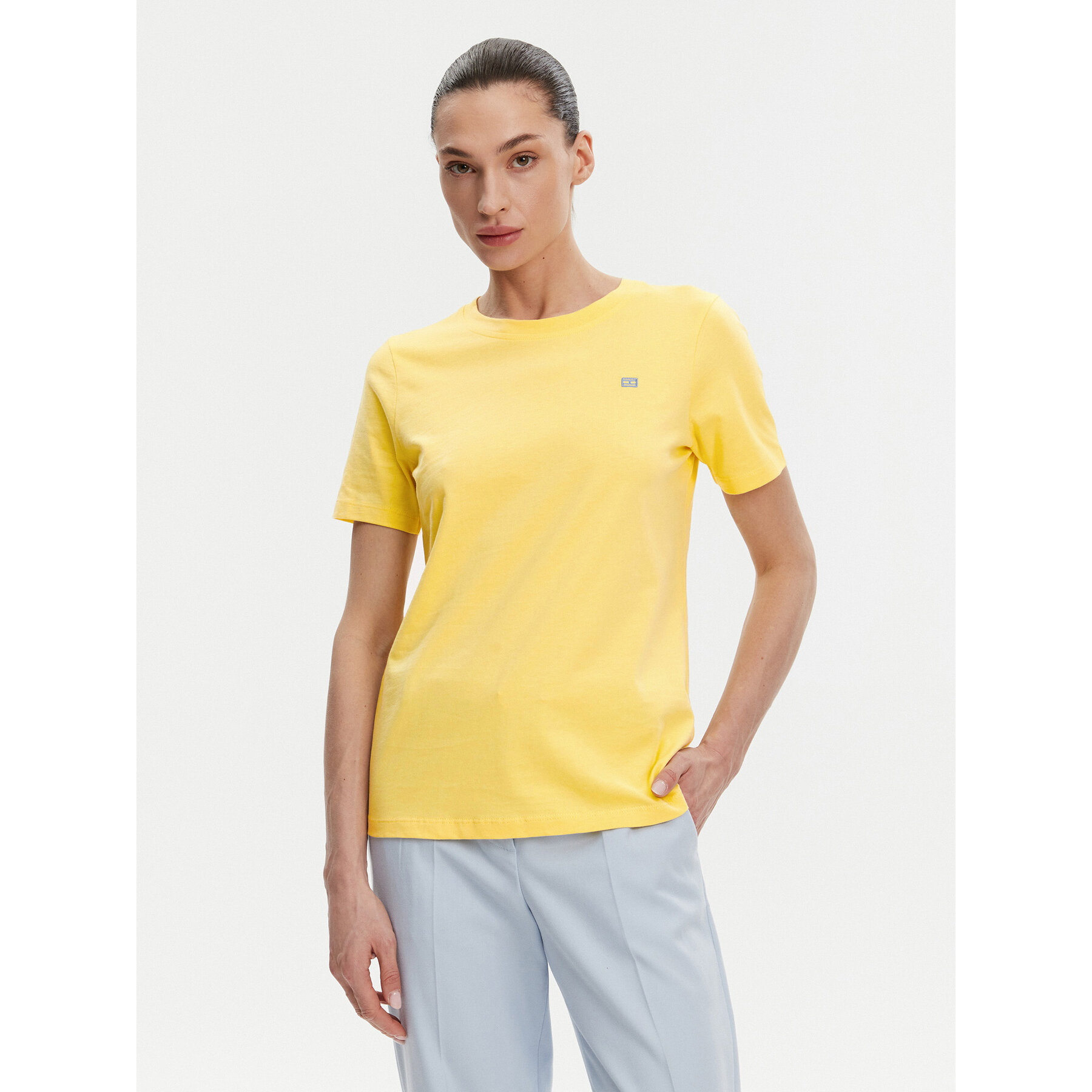 Tommy Hilfiger Póló WW0WW45522 Sárga Regular Fit