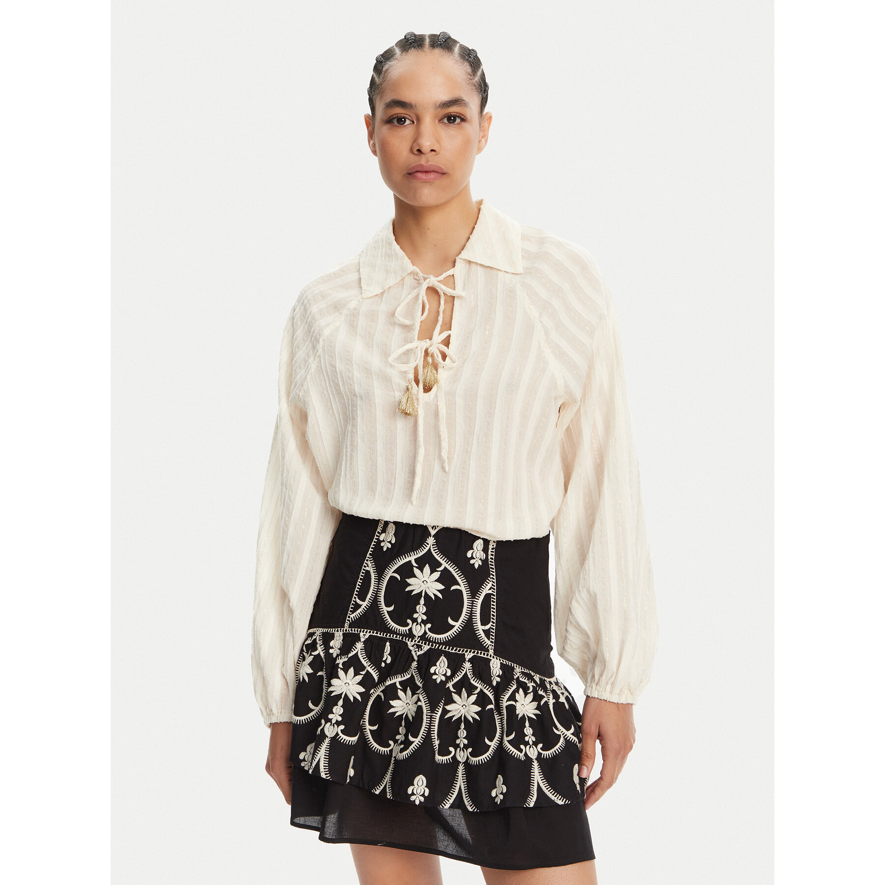 Devotion TWINS Hemd Phenomenon 025.009G Écru Loose Fit