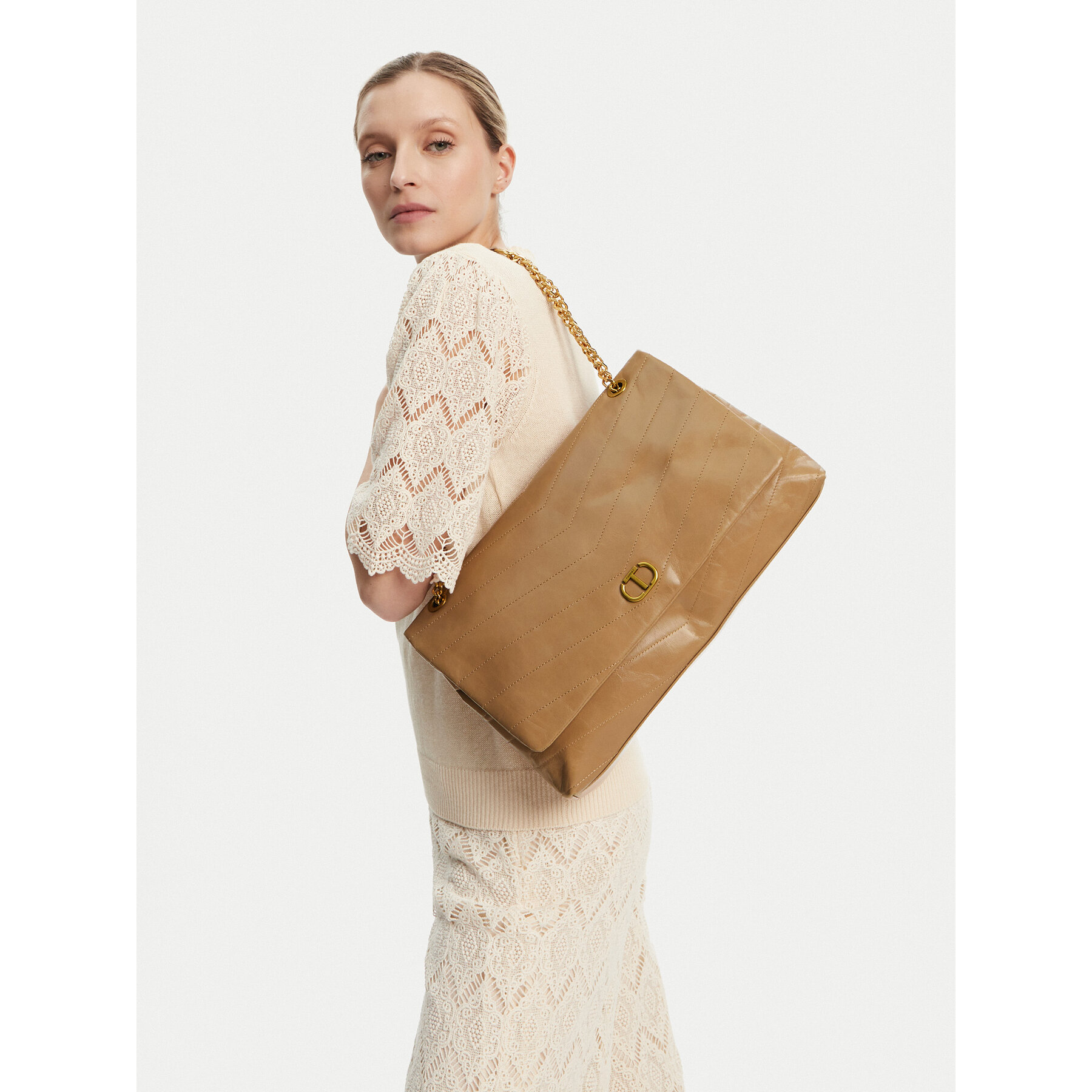 Дамска чанта TWINSET 251TB7450 Кафяв