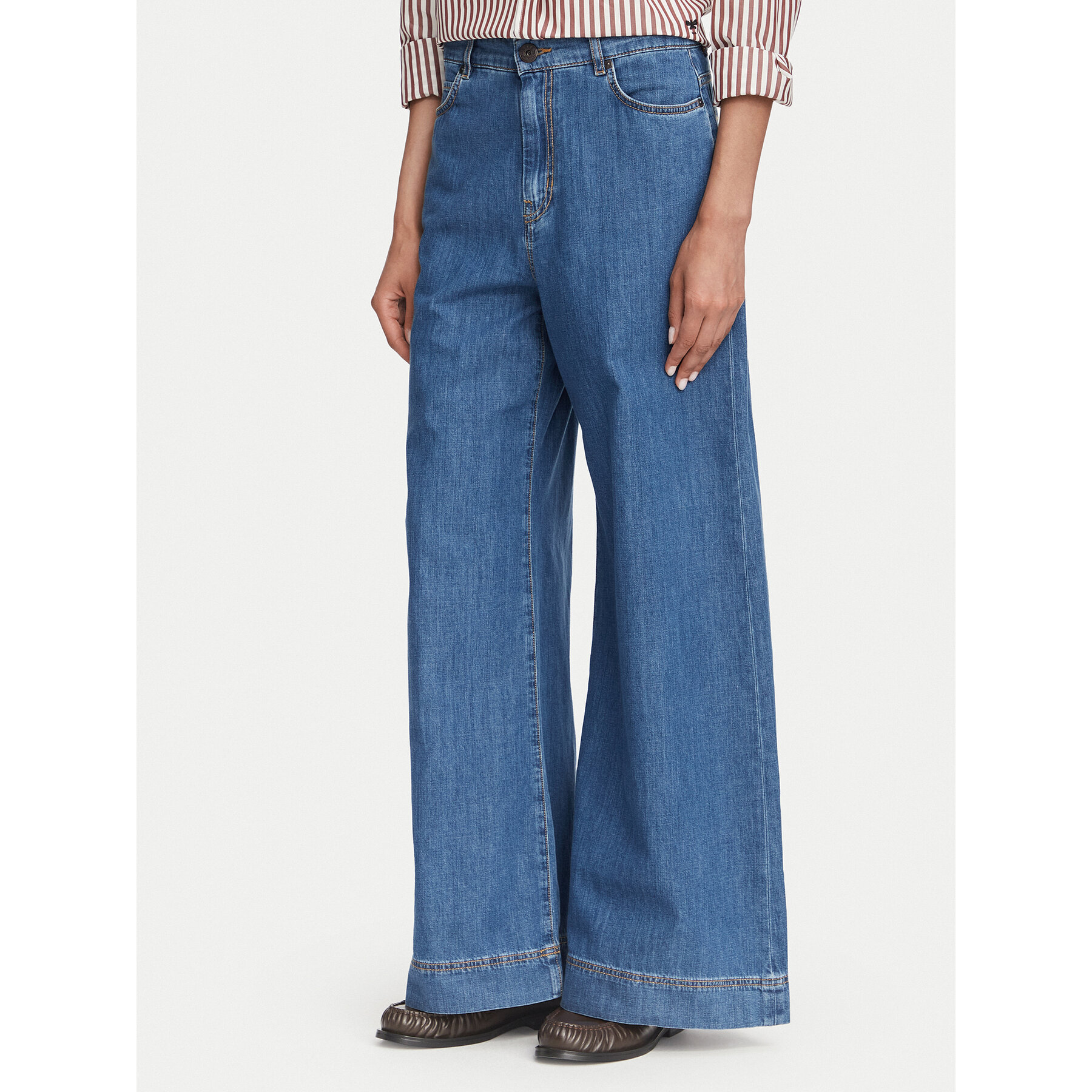 Weekend Max Mara Jeans Vega 2625186021 Blau Wide Leg