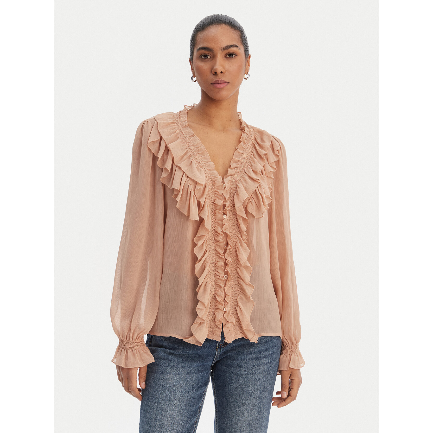 Morgan Bluse 252-CATHY Rosa Regular Fit
