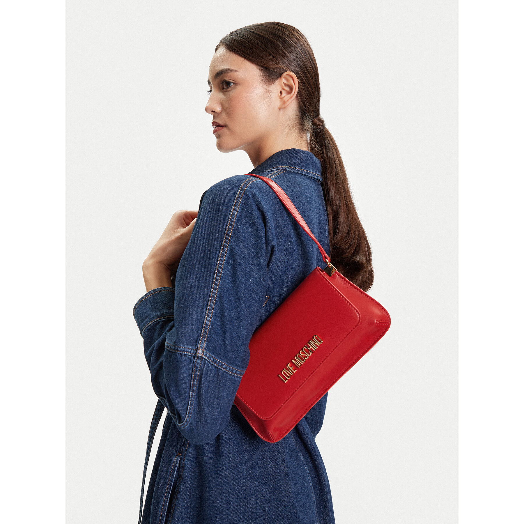 Geantă LOVE MOSCHINO JC4058PP1NLO0500 Roșu