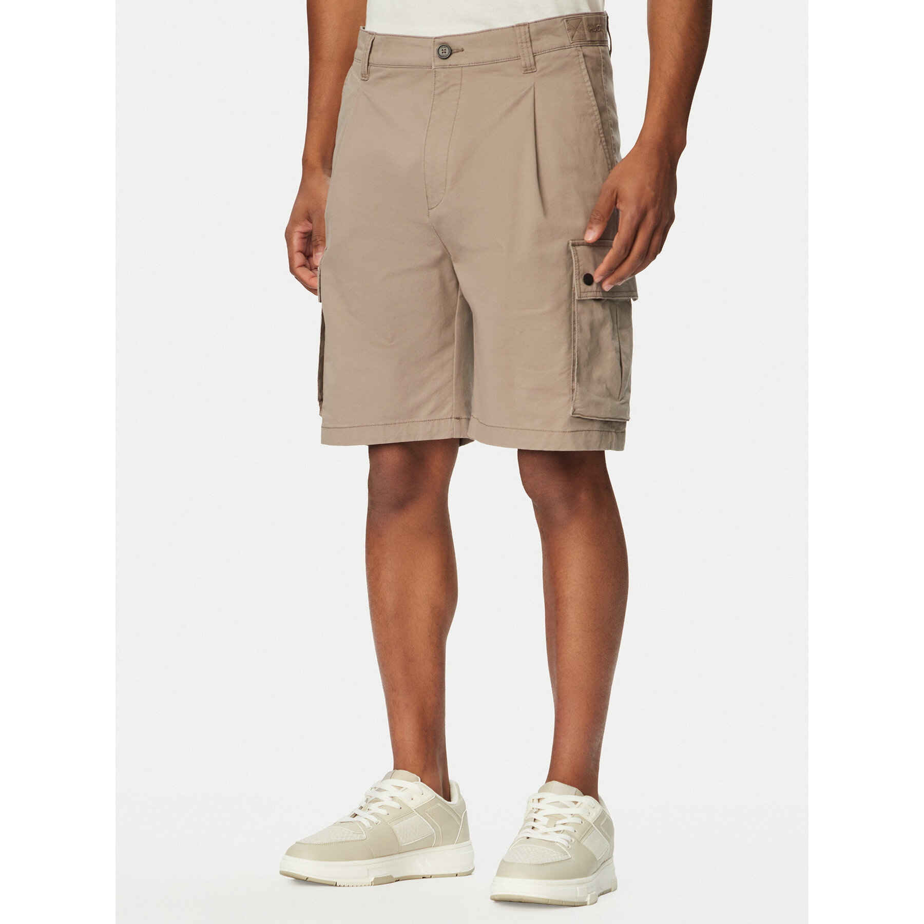 HUGO Stoffshorts Craysen 262S 50556891 Beige Straight Fit