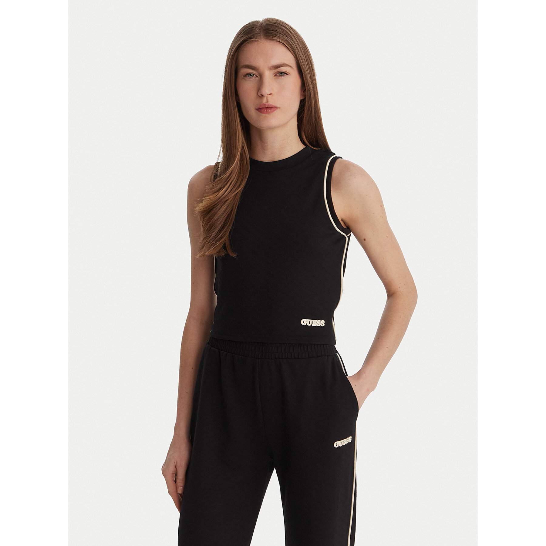 Guess Top V6GP17 K3215 Crna Regular Fit