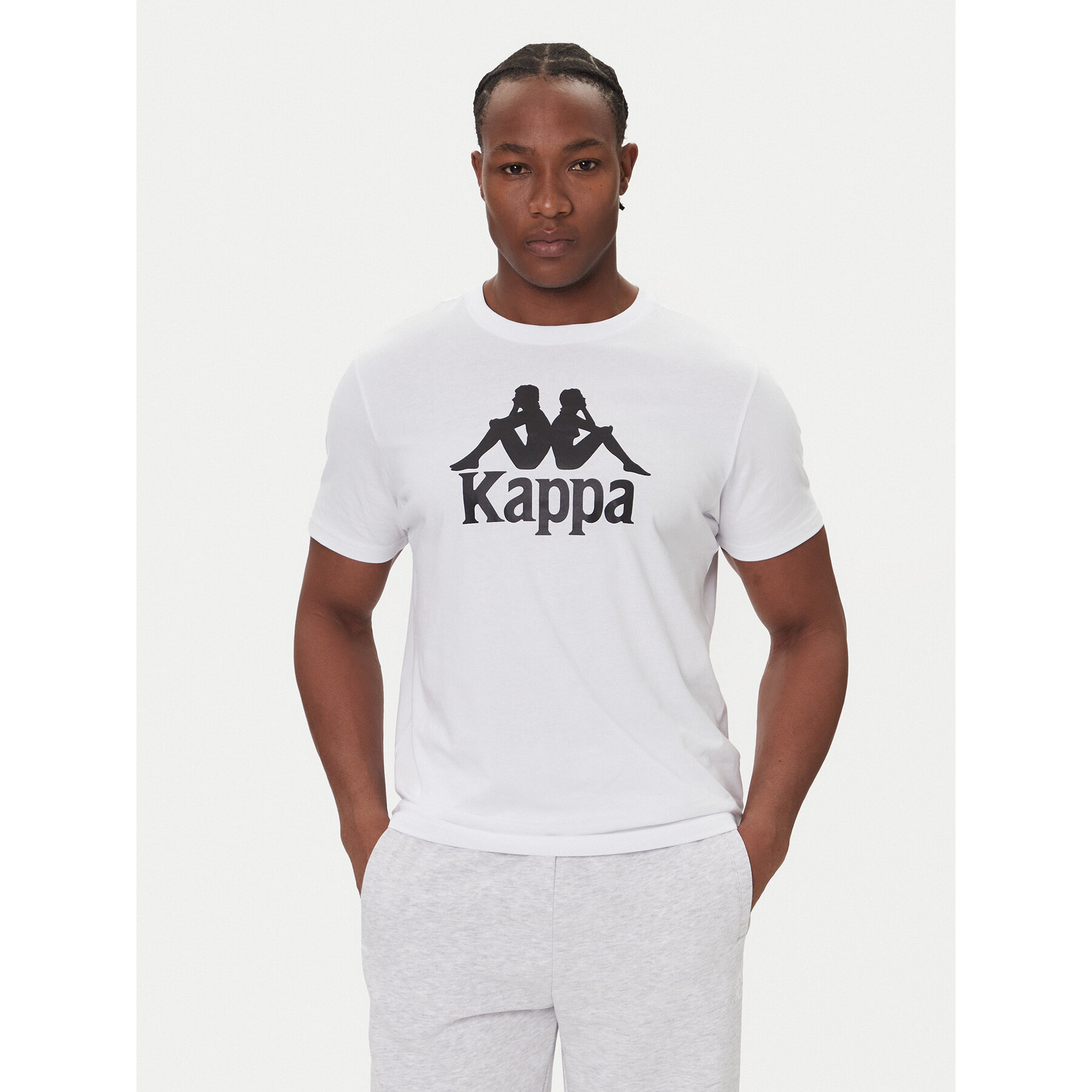 Kappa T-Shirt Authentic 361N6QW Weiß Regular Fit