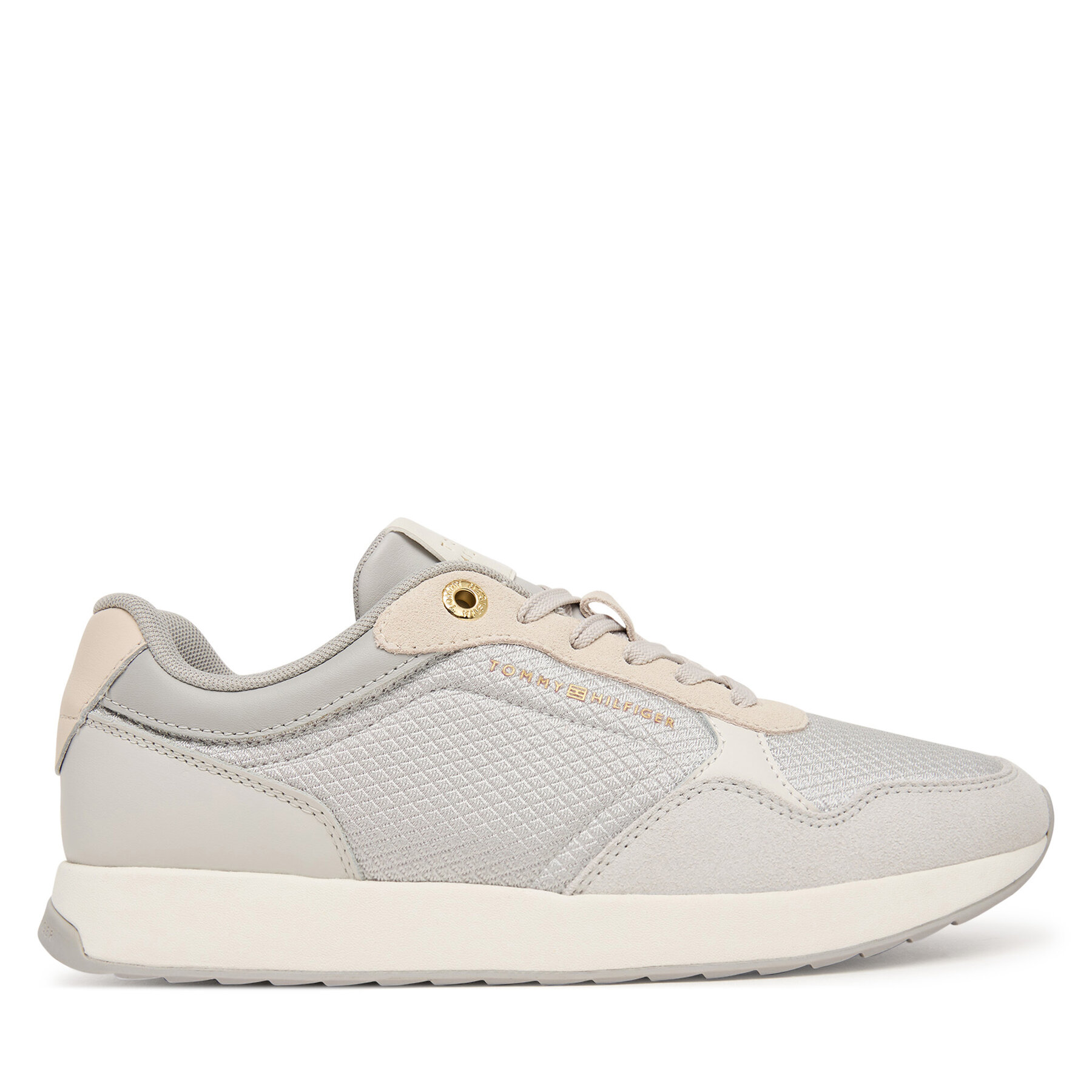 Sneakersy Tommy Hilfiger Th Retro Runner FW0FW09690 Svetlosivá