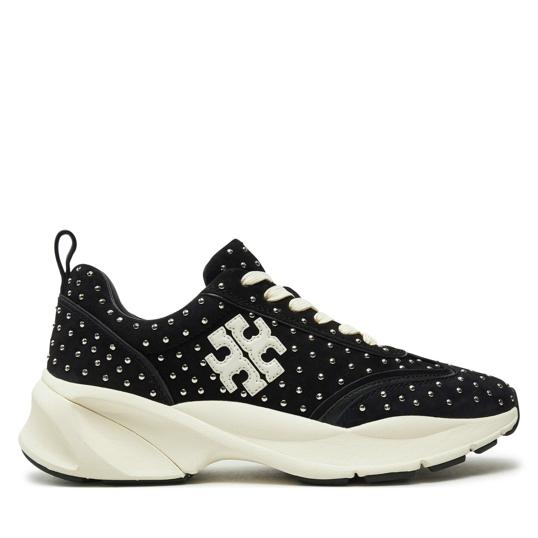 Sneakersy Tory Burch Good Luck Studded Trainer 161961 Černá