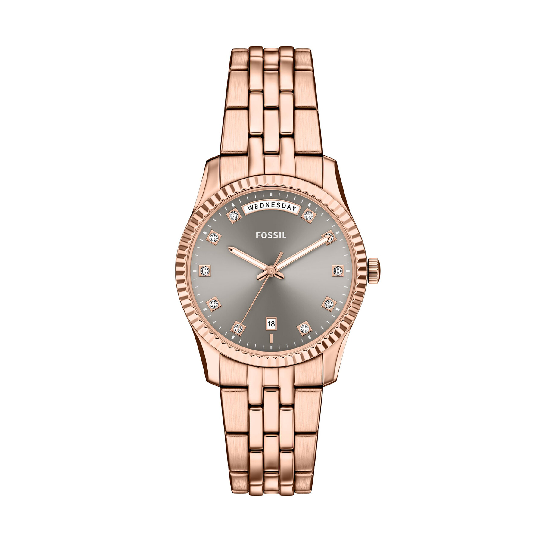 Ročna ura Fossil Scarlette ES5459 Rožnato zlato